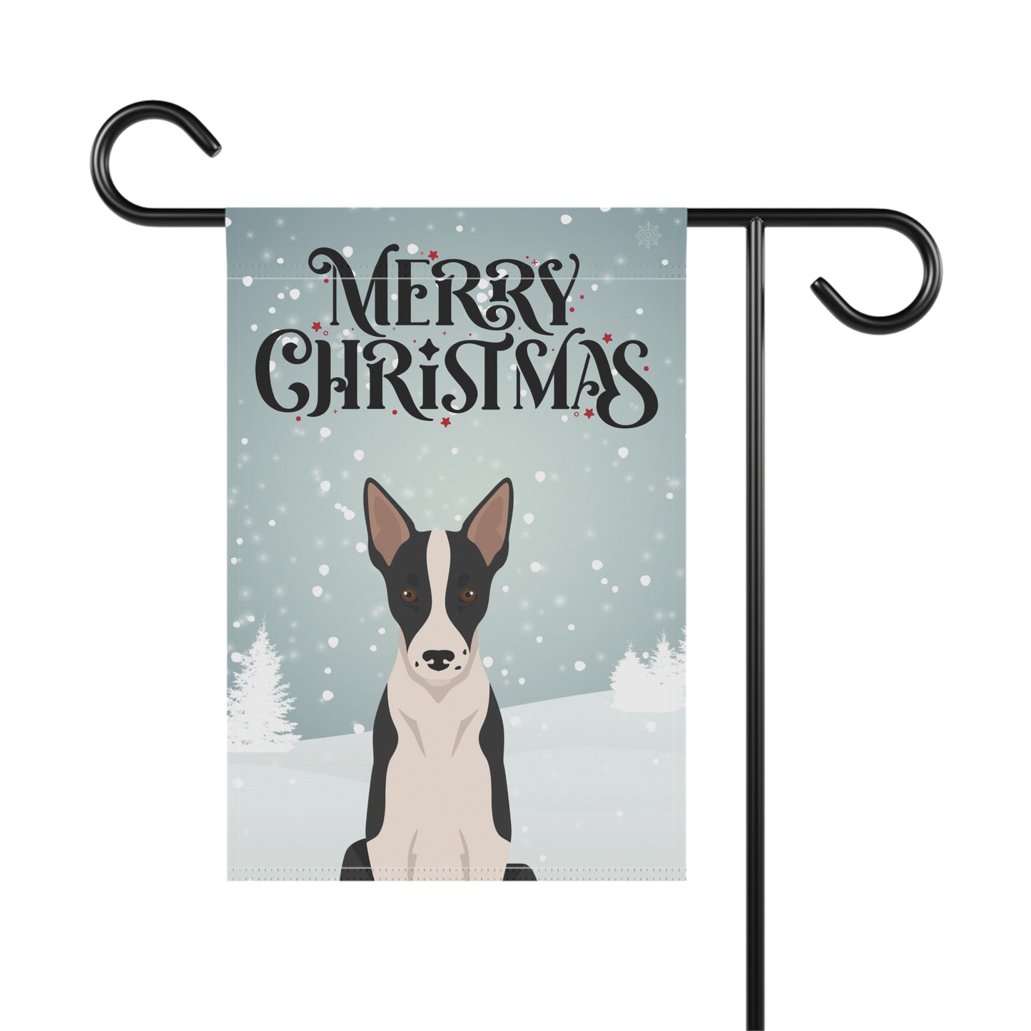 Smooth Border Collie Dog Garden Flag