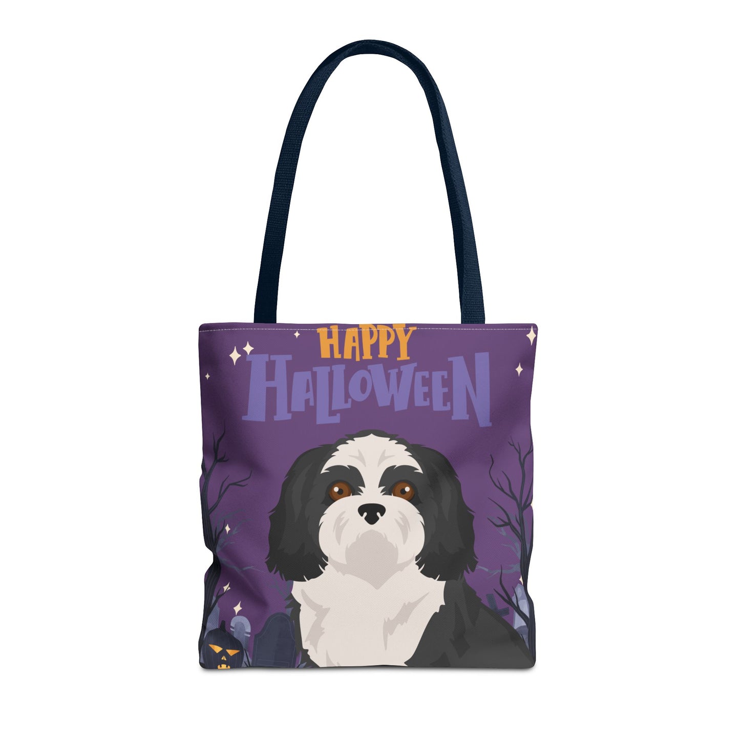 Shih Tzu Dog Happy Halloween Tote Bag 16x16