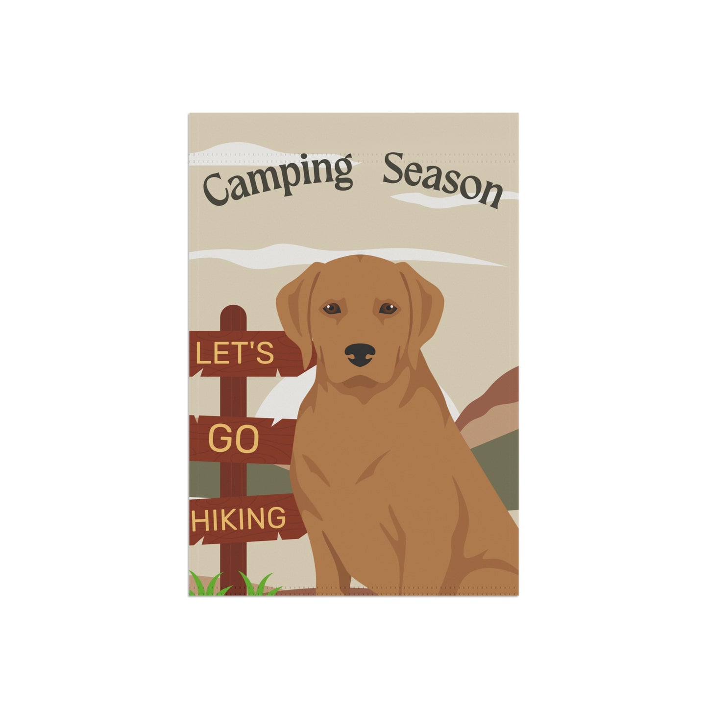 Labrador Retriever Dog Camping Garden Flag