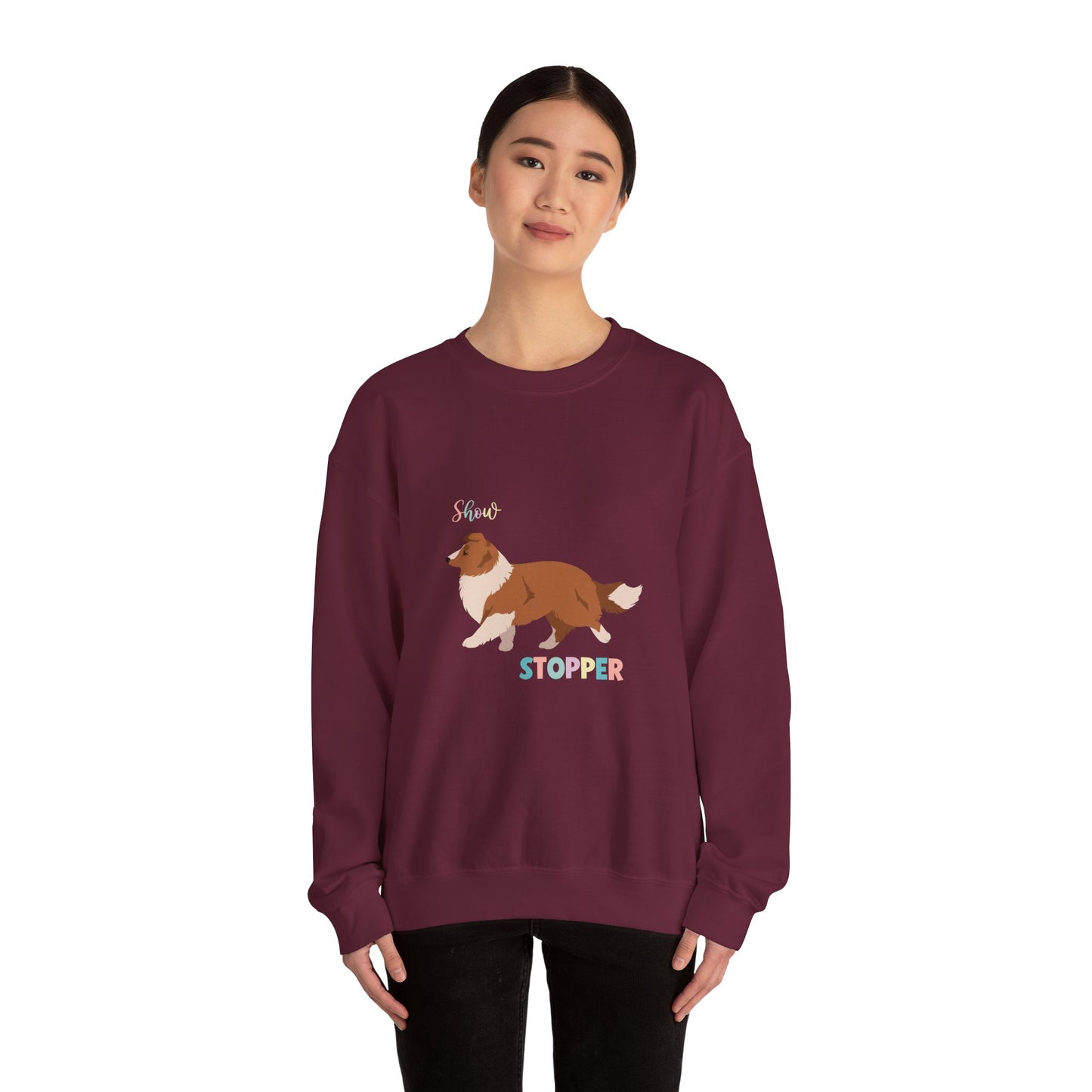 Shetland Sheepdog Dog Unisex Heavy Blend Crewneck Sweatshirt