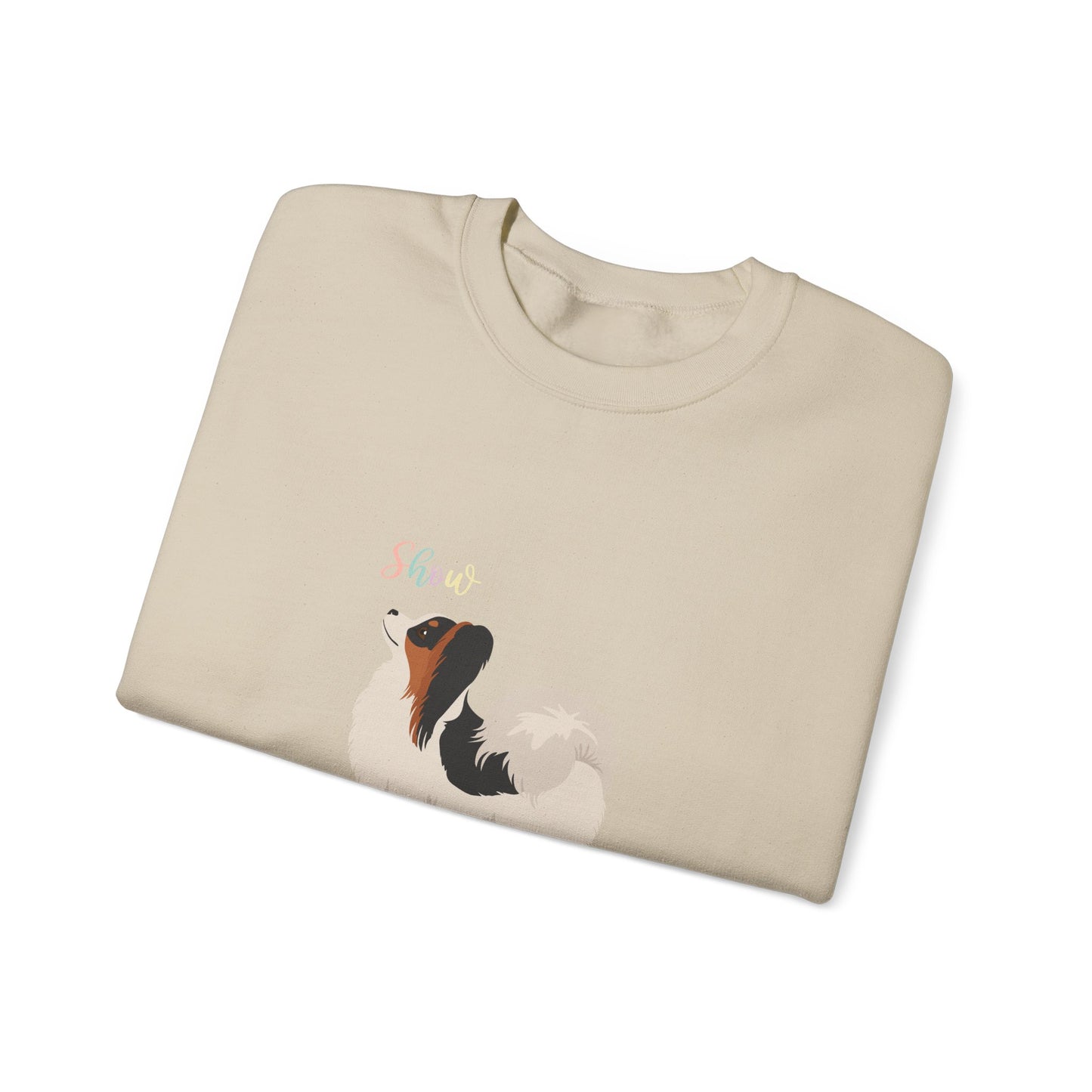 Papillon Dog Unisex Heavy Blend Crewneck Sweatshirt