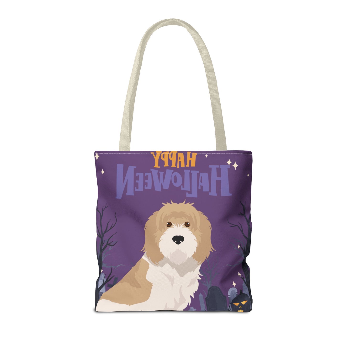 Grand Basset Griffon Vendeen Dog Happy Halloween Tote Bag 16x16