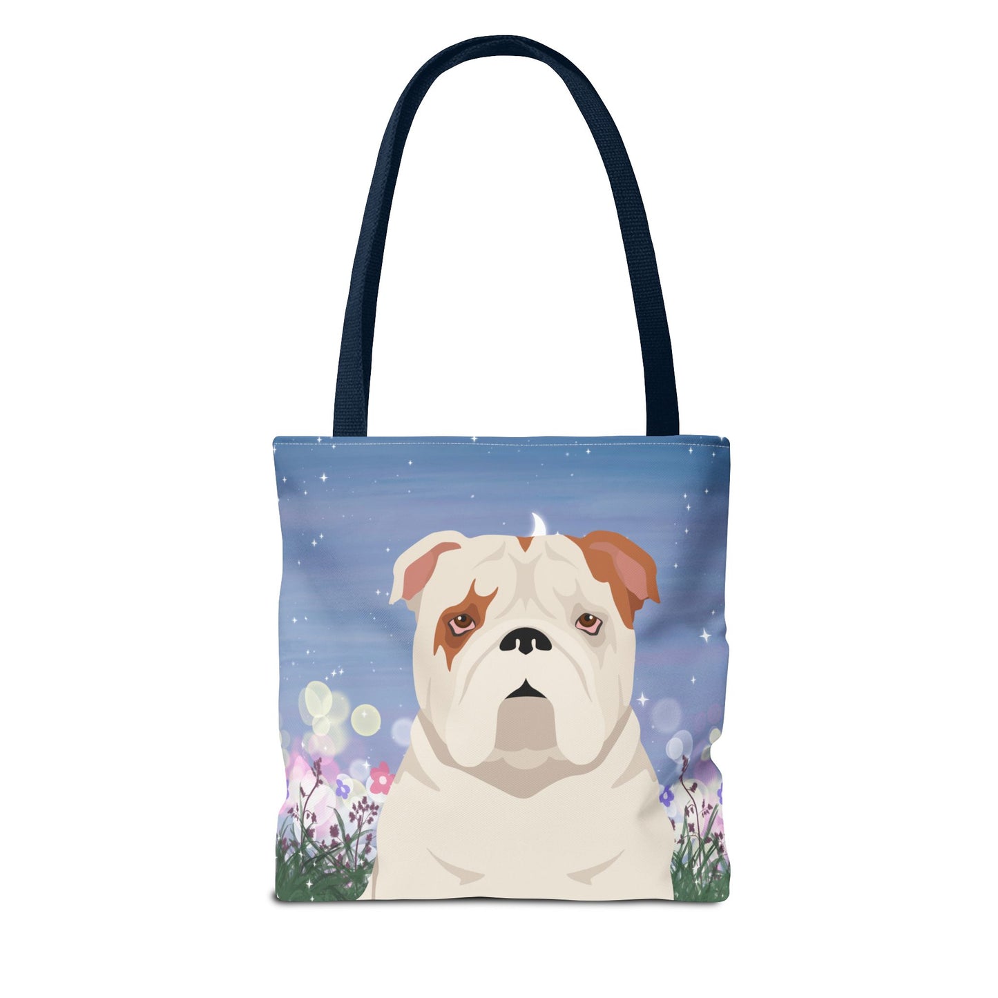 Bulldog Dog Tote Bag 13x13