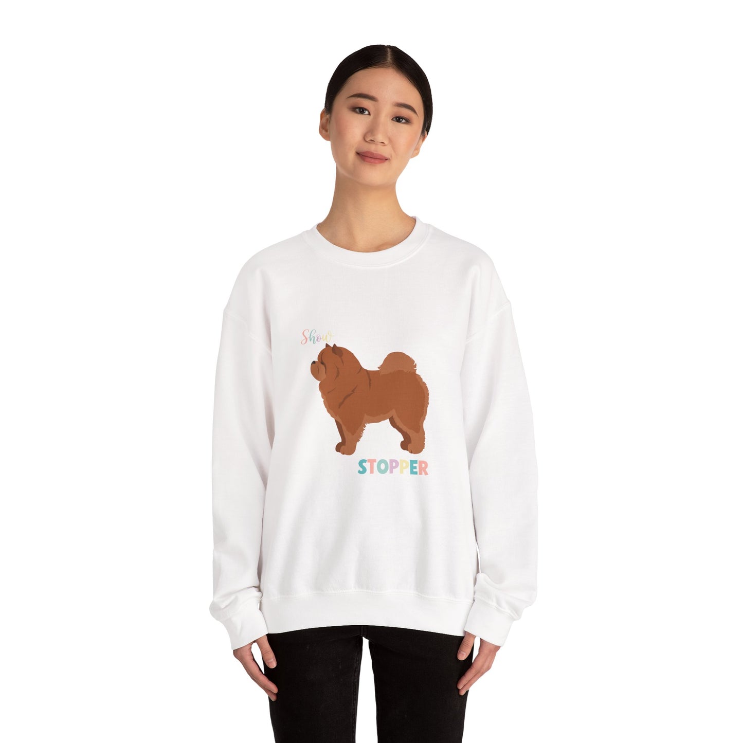 Chow Chow Dog Unisex Heavy Blend Crewneck Sweatshirt