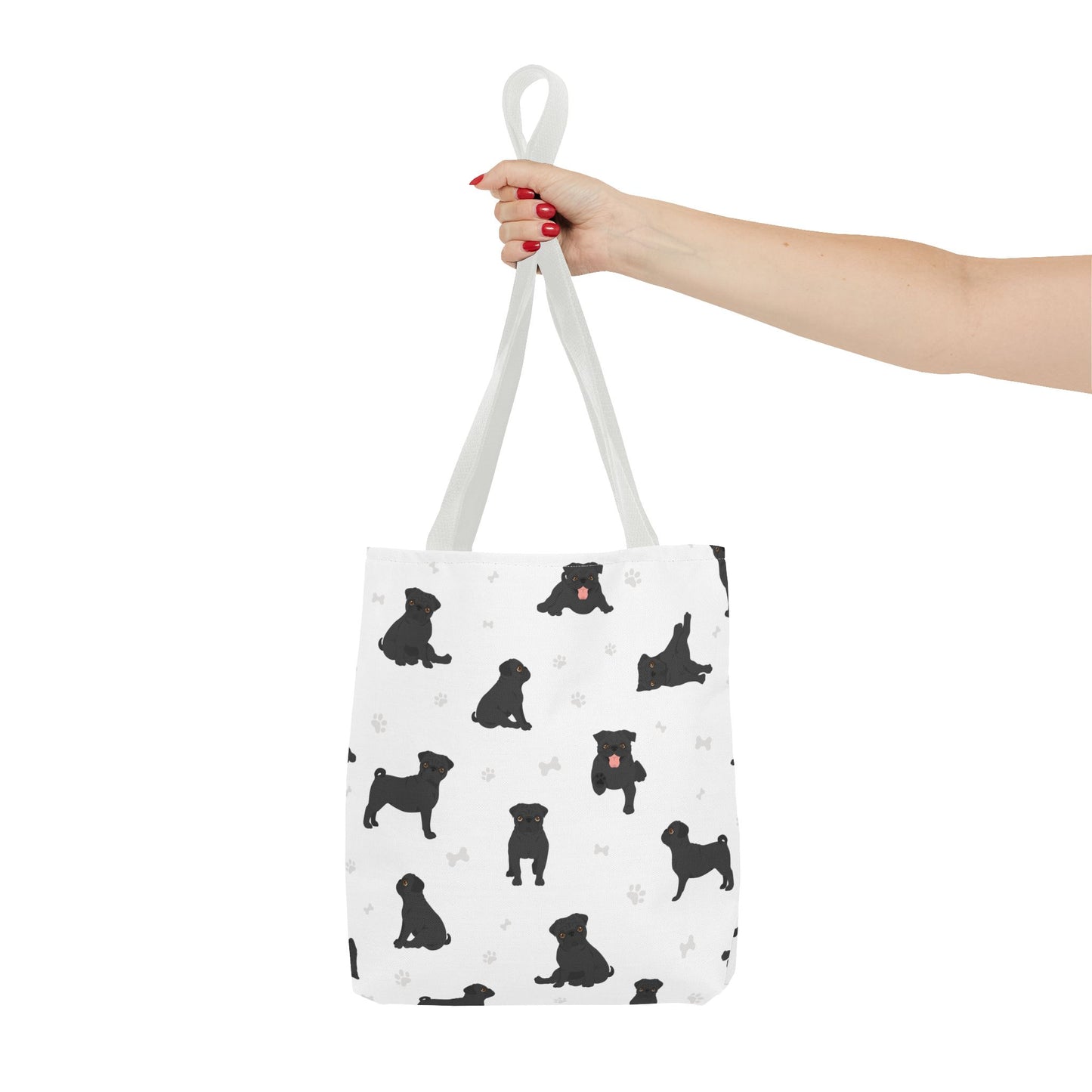 Pug Dog Tote Bag, Dog Mom Gift