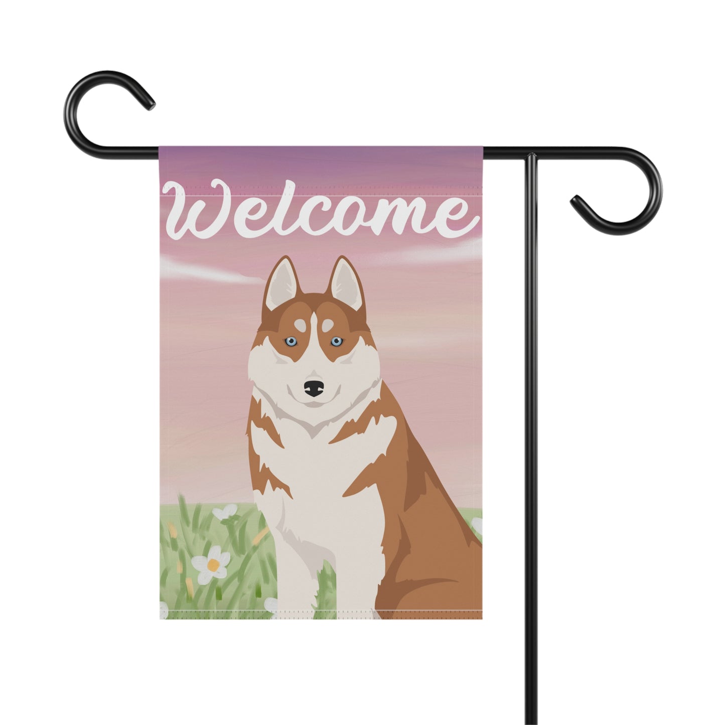 Siberian Husky Dog Welcome Garden Flag
