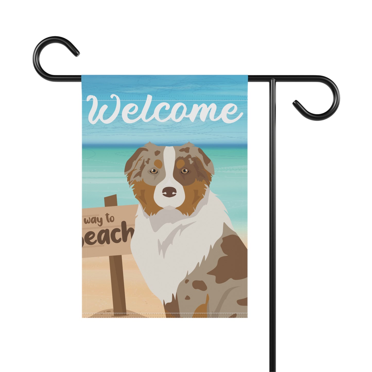 Australian Shepherd Dog Garden Flag