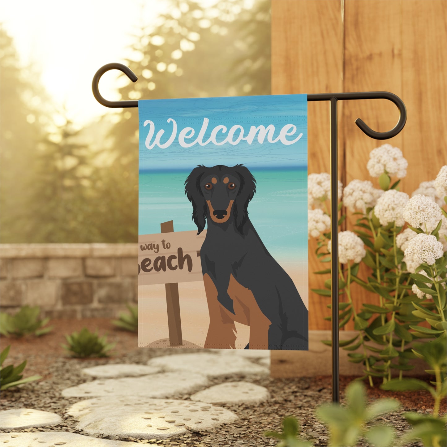Saluki Dog Garden Flag