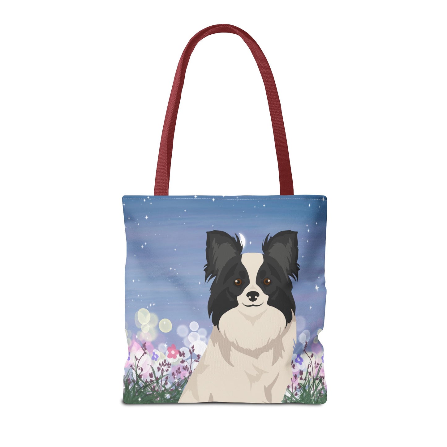 Papillon Dog Tote Bag 16x16