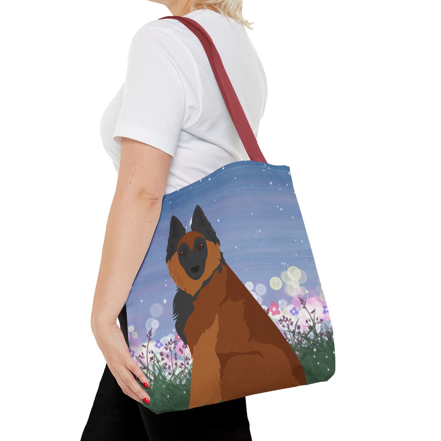 Belgian Tervuren Dog Tote Bag 16x16