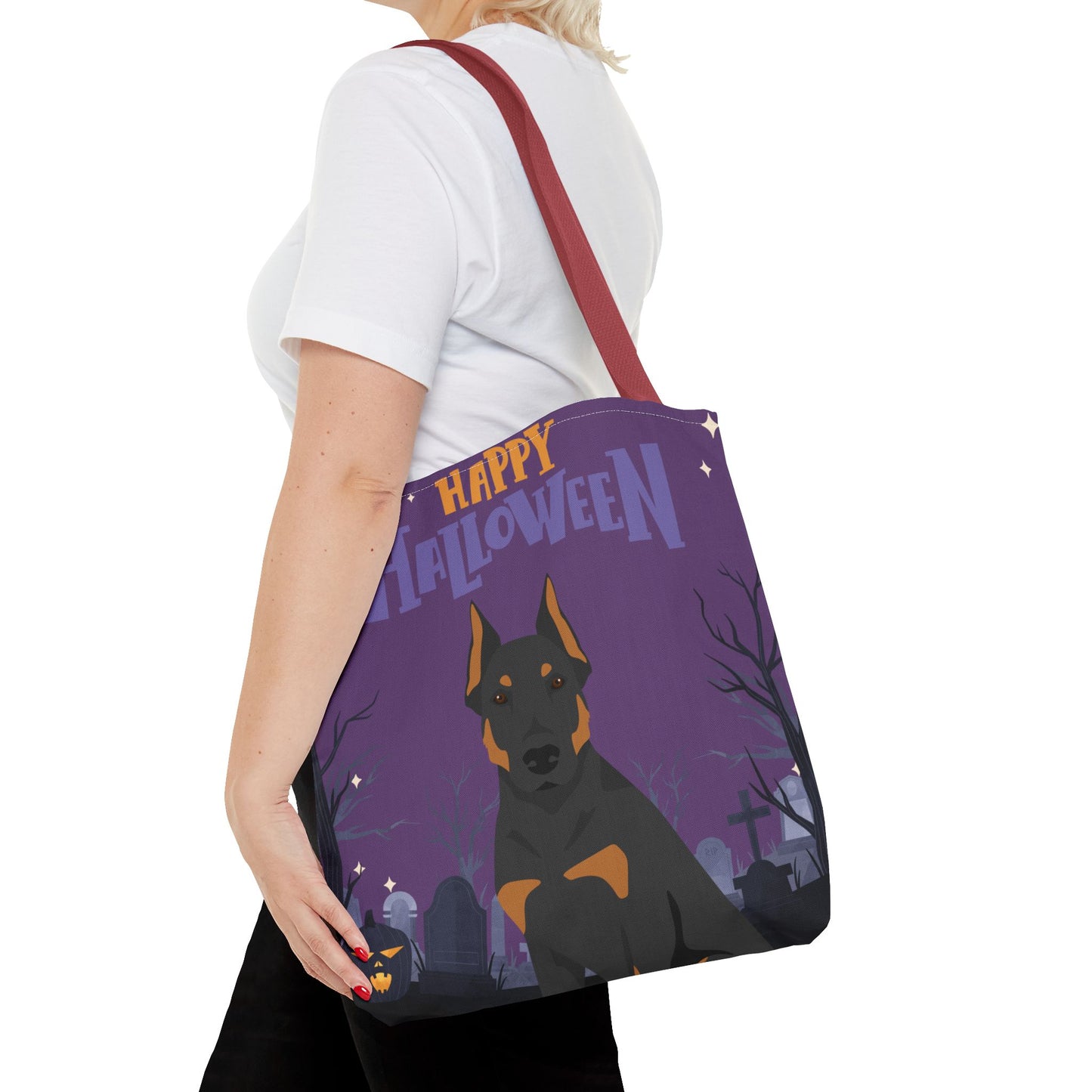 Beauceron Dog Happy Halloween Tote Bag 16x16