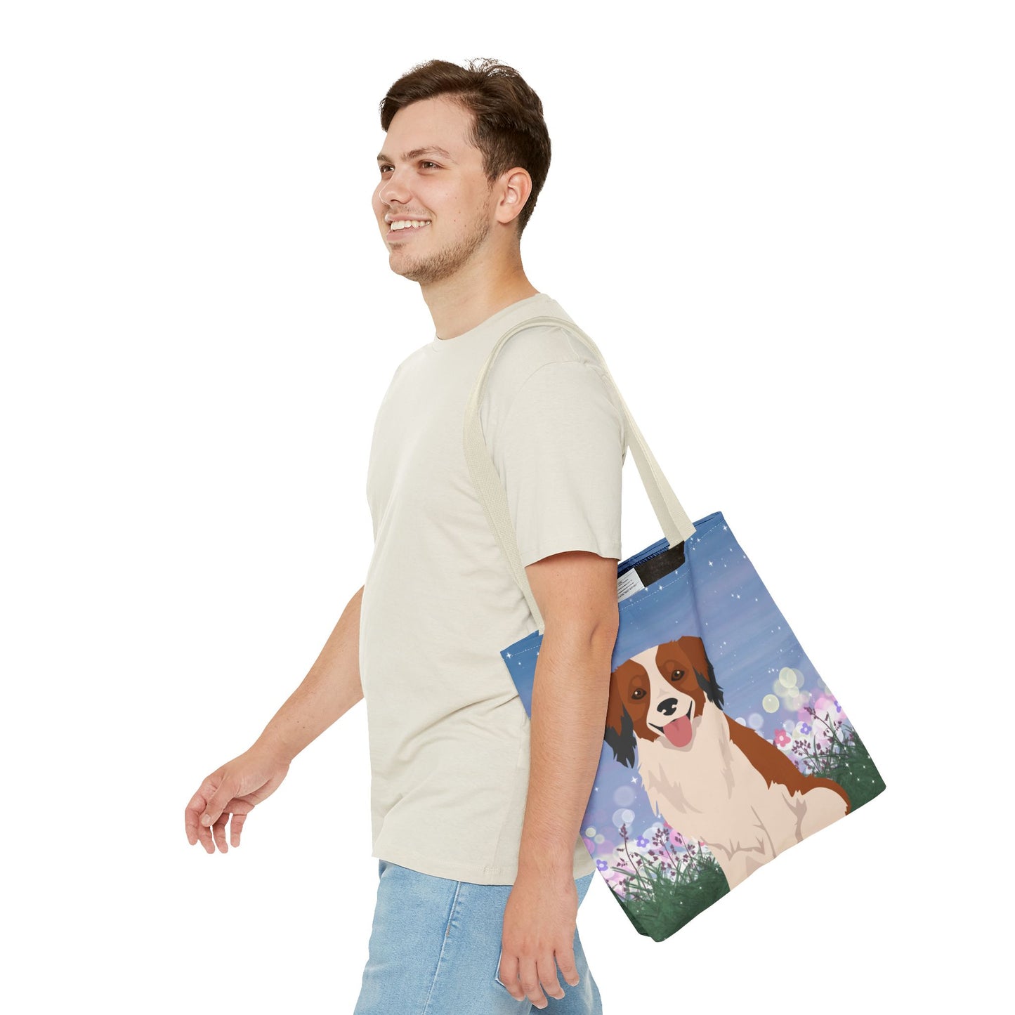 Kooikerhondje Dog Tote Bag 16x16