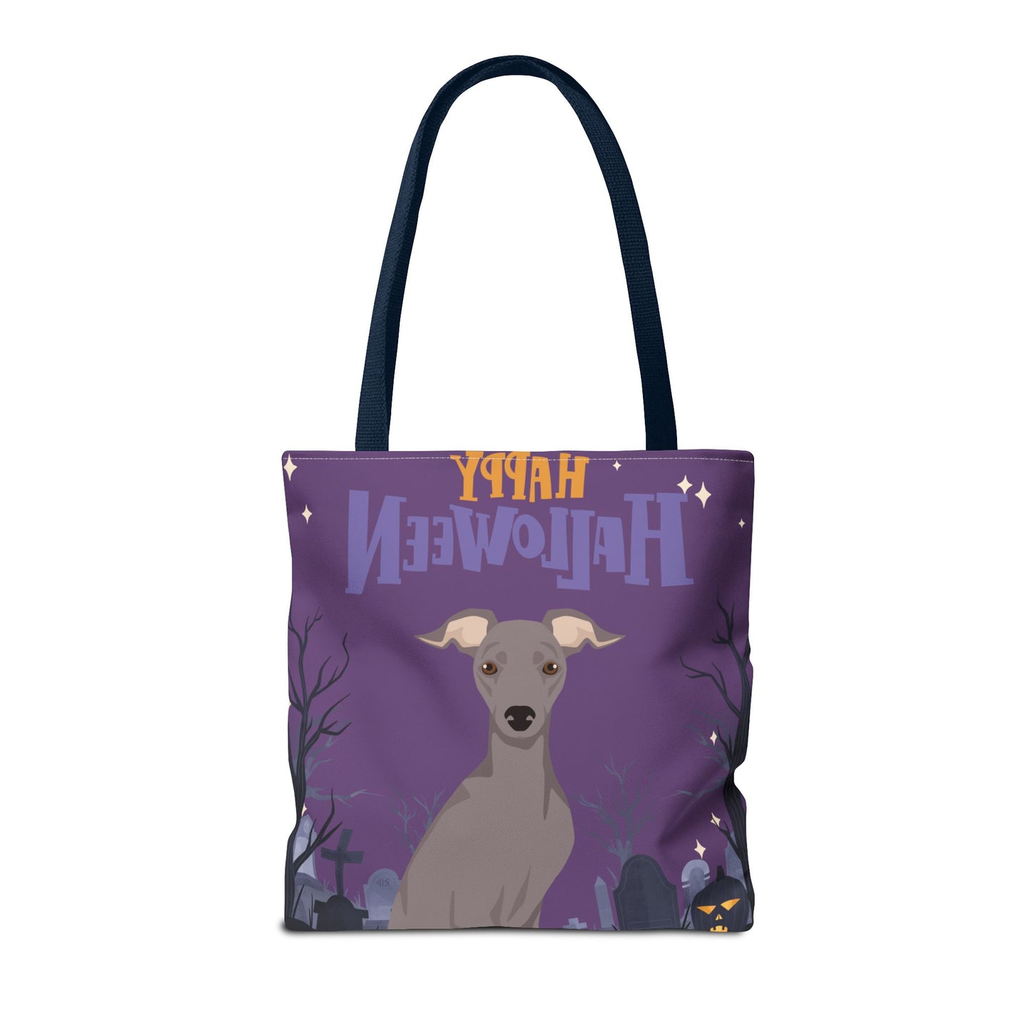 Italian Greyhound Dog Happy Halloween Tote Bag 16x16