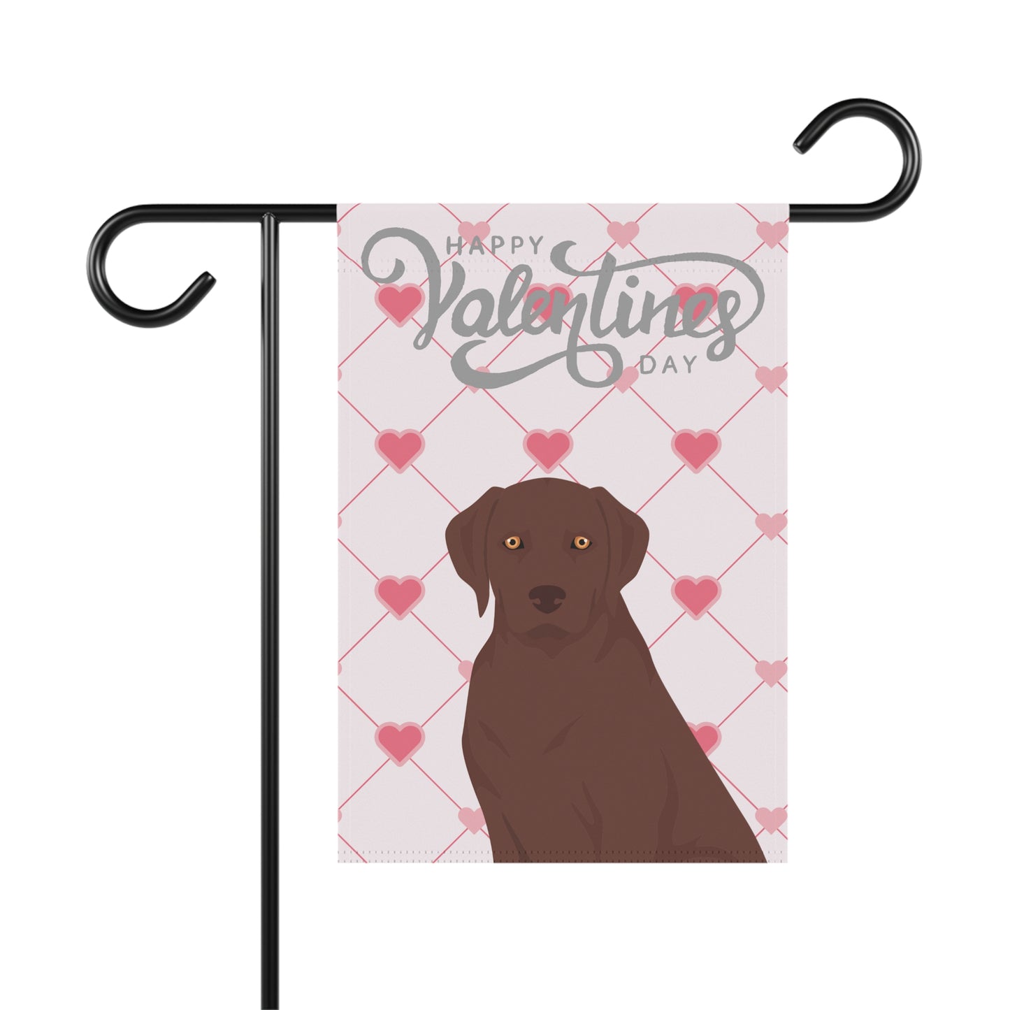Labrador Retriever Dog Valentines Day Garden Flag