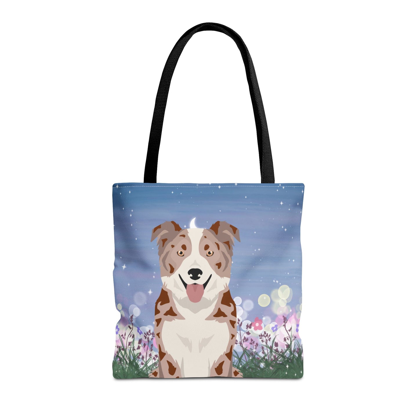 Border Collie Dog Tote Bag 16x16