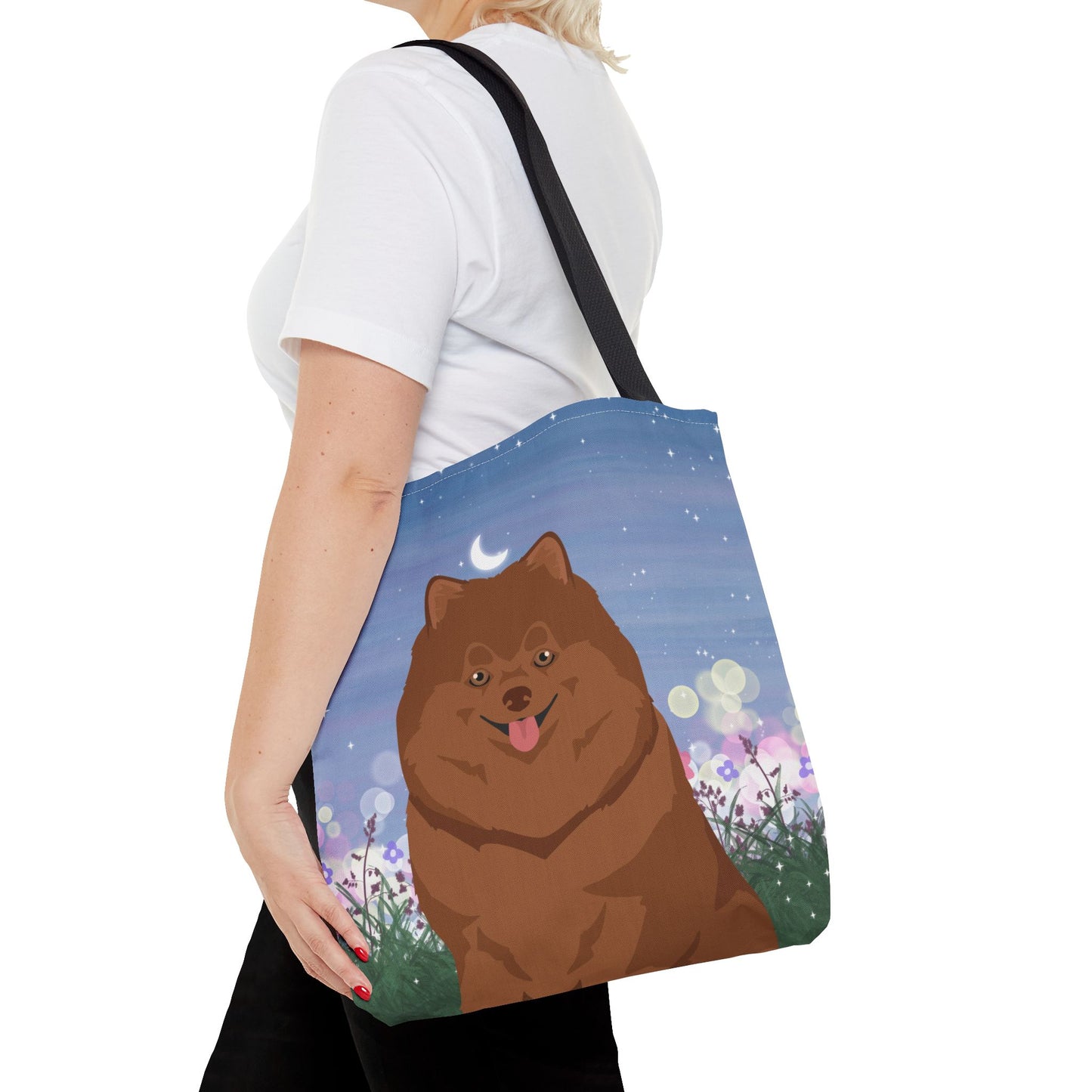 Pomeranian Dog Tote Bag 16x16