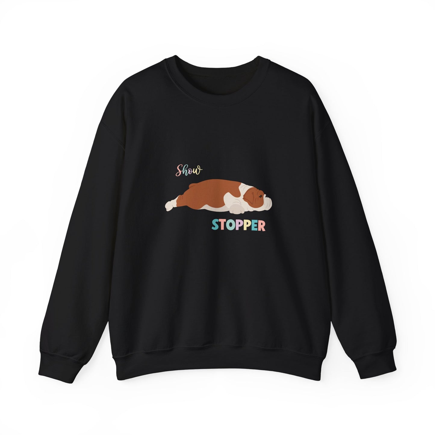 Bulldog Dog Unisex Heavy Blend Crewneck Sweatshirt
