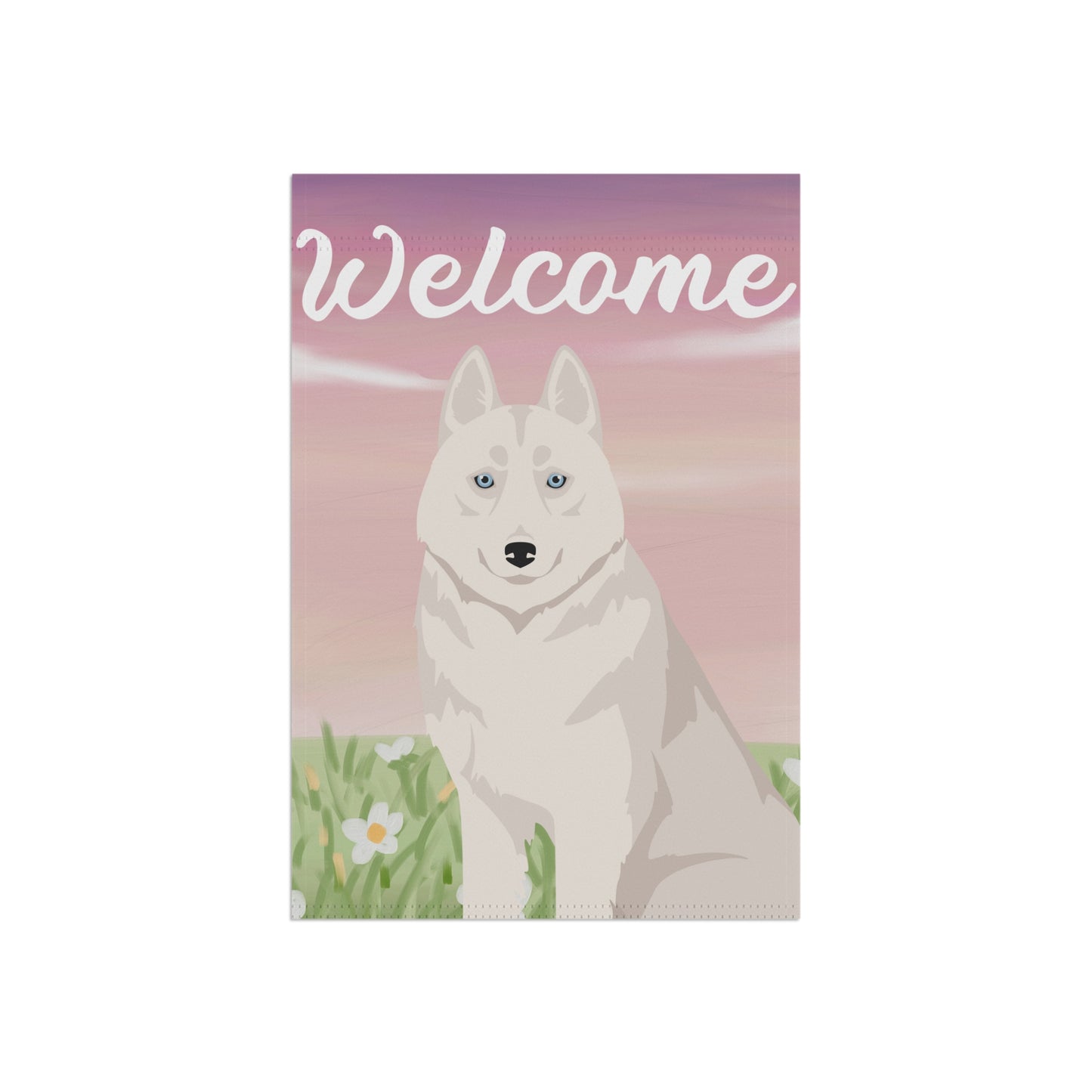 Siberian Husky Dog Welcome Garden Flag