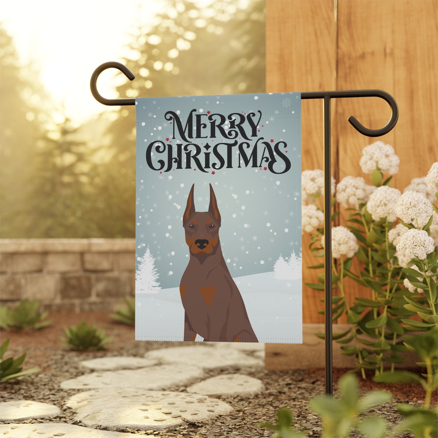 Doberman Pinscher Dog Garden Flag
