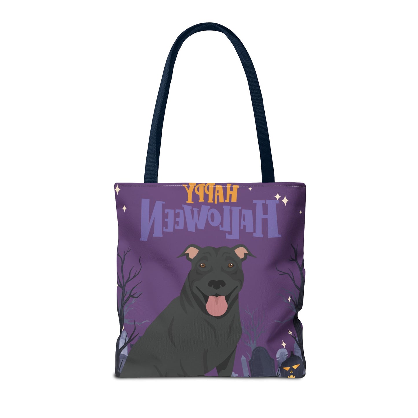 Pit Bull Dog Happy Halloween Tote Bag 16x16