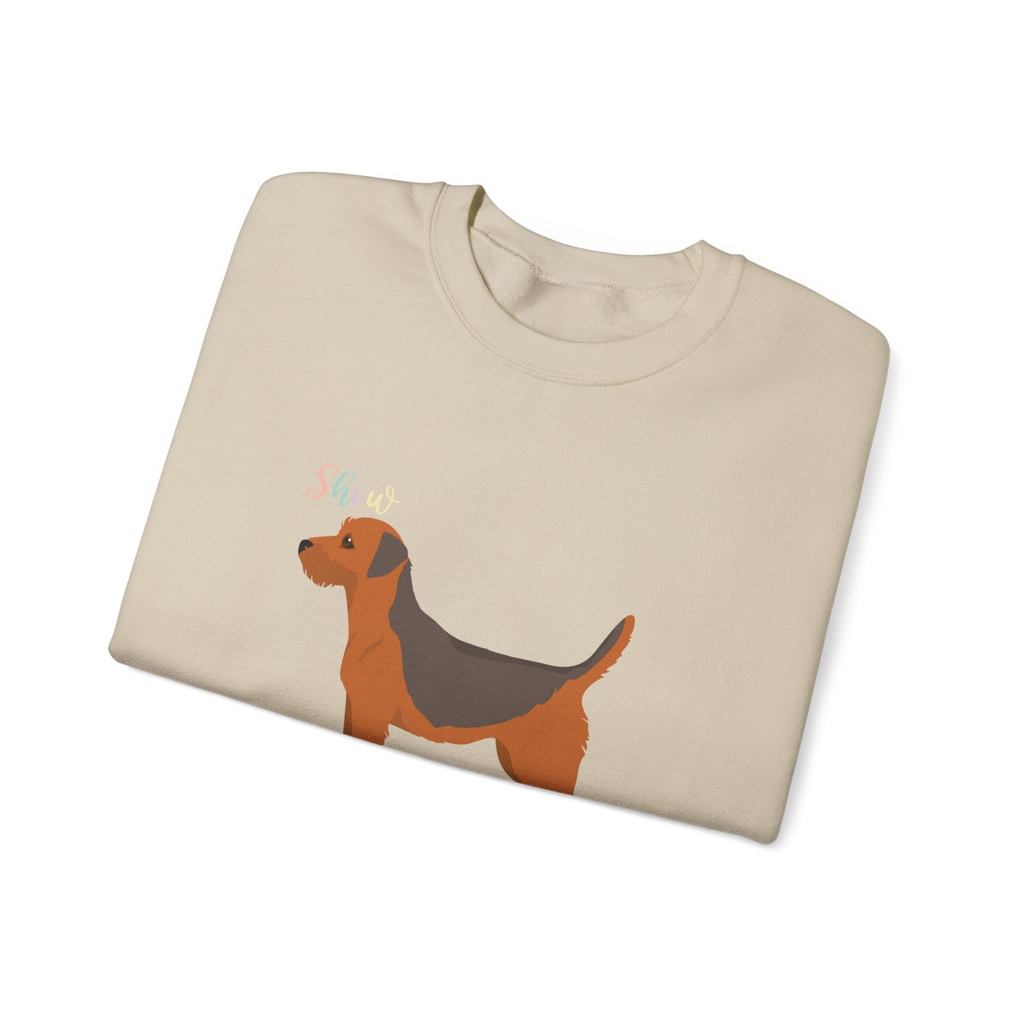 Border Terrier Dog Unisex Heavy Blend Crewneck Sweatshirt