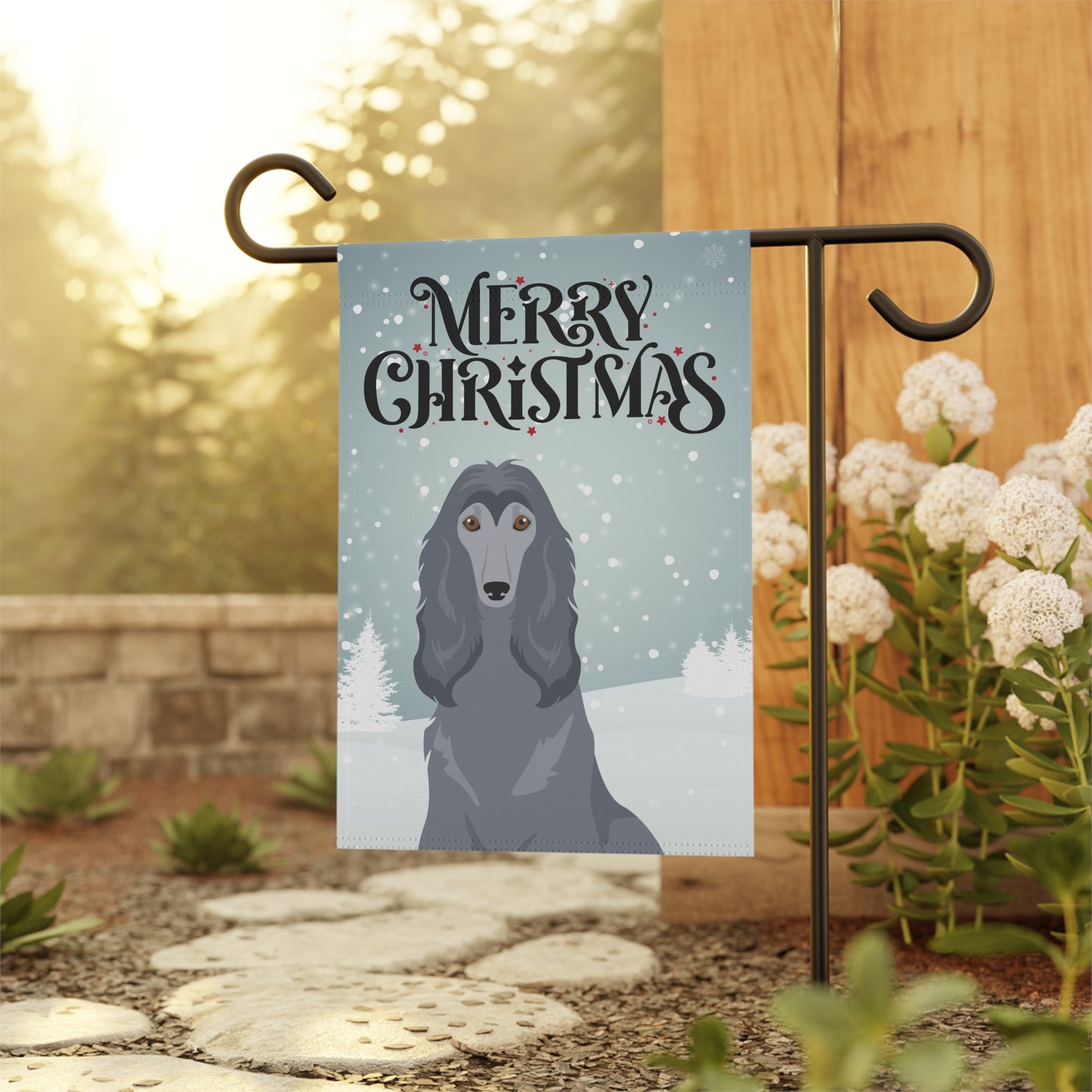 Afghan Hound Dog Garden Flag