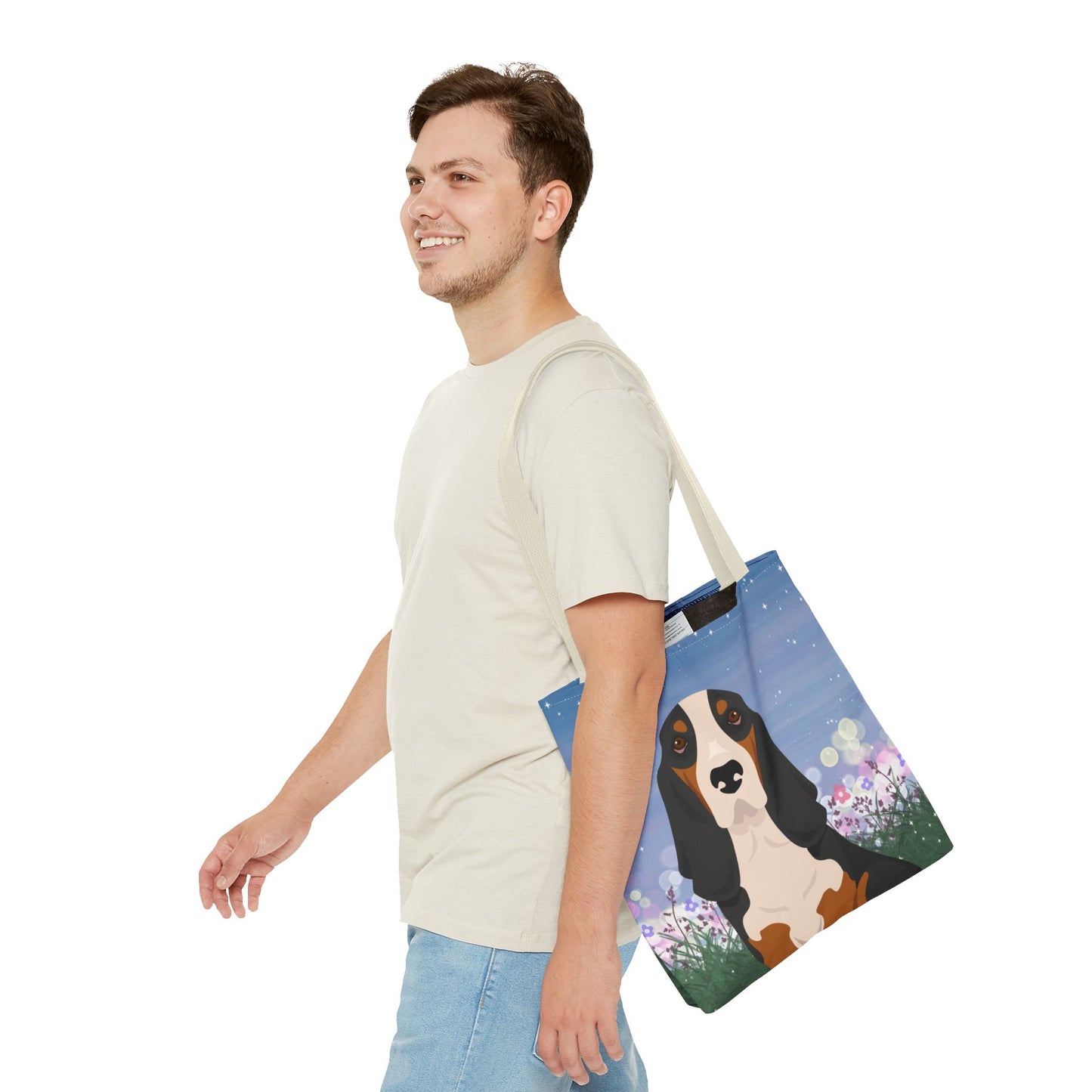 Basset Hound Dog Tote Bag 16x16