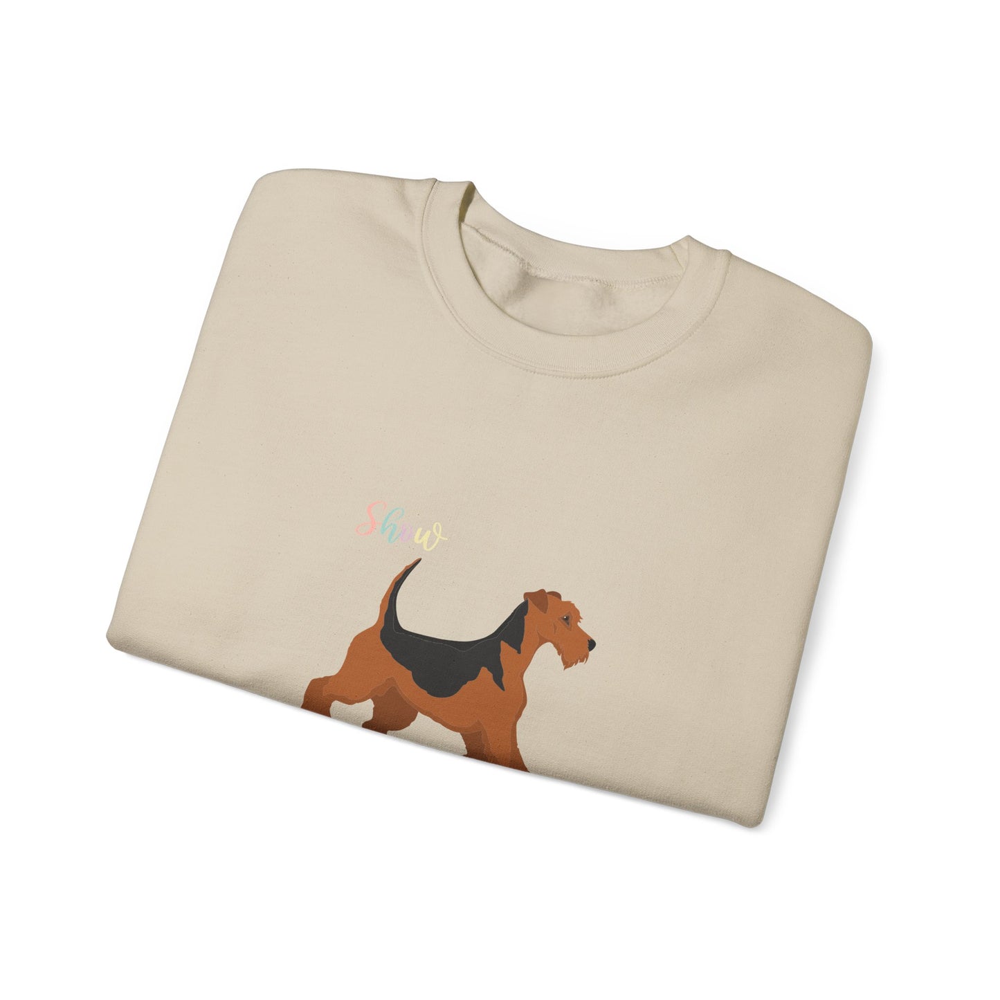 Airdale Terrier Dog Unisex Heavy Blend Crewneck Sweatshirt
