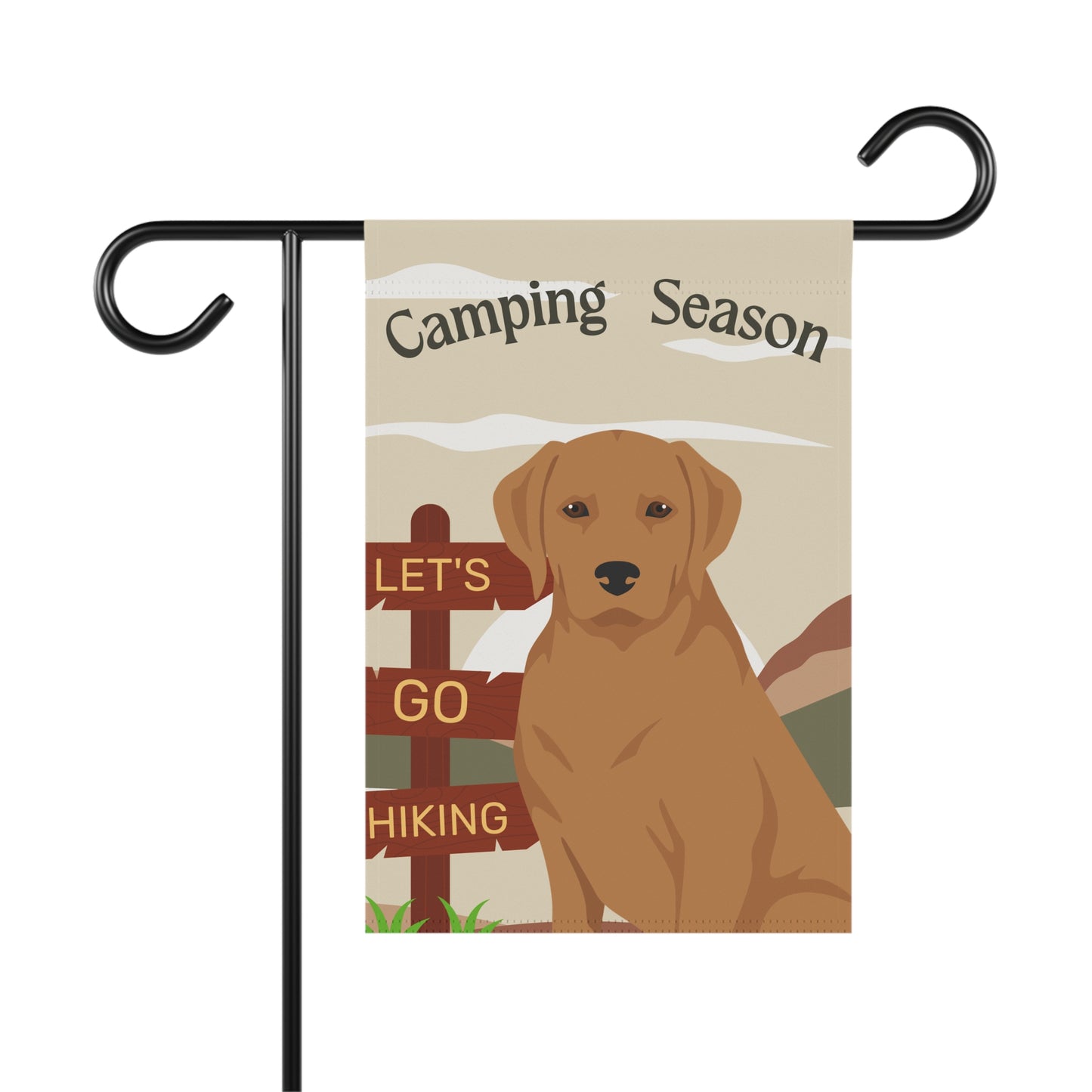 Labrador Retriever Dog Camping Garden Flag