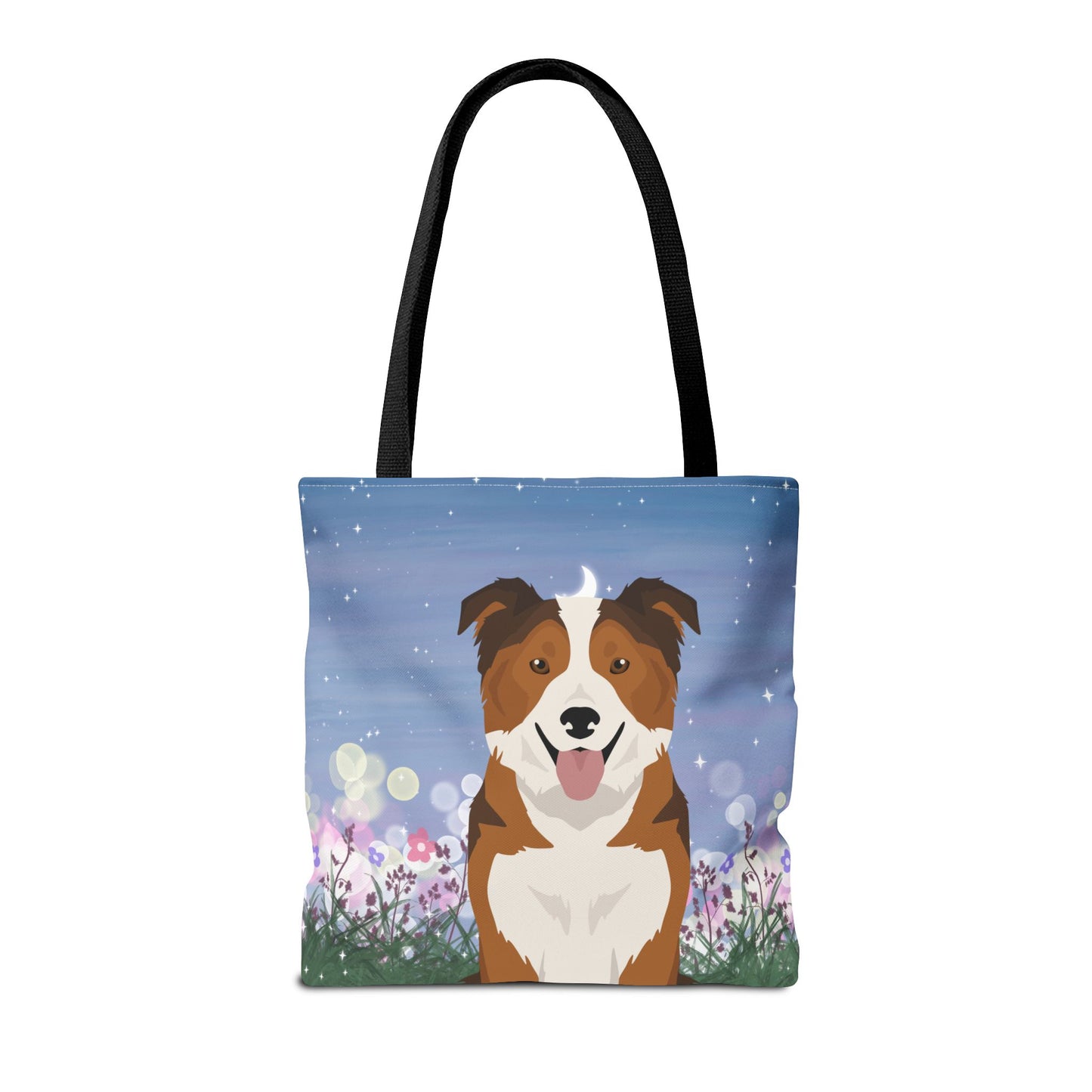 Border Collie Dog Tote Bag 16x16