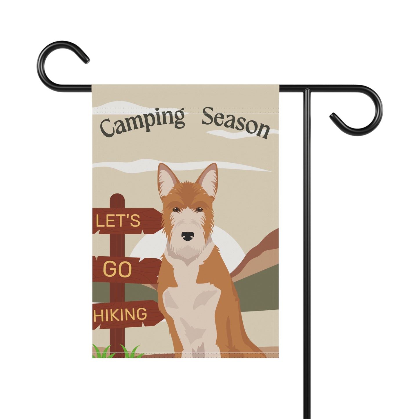 Portuguese Podengo Dog Camping Garden Flag