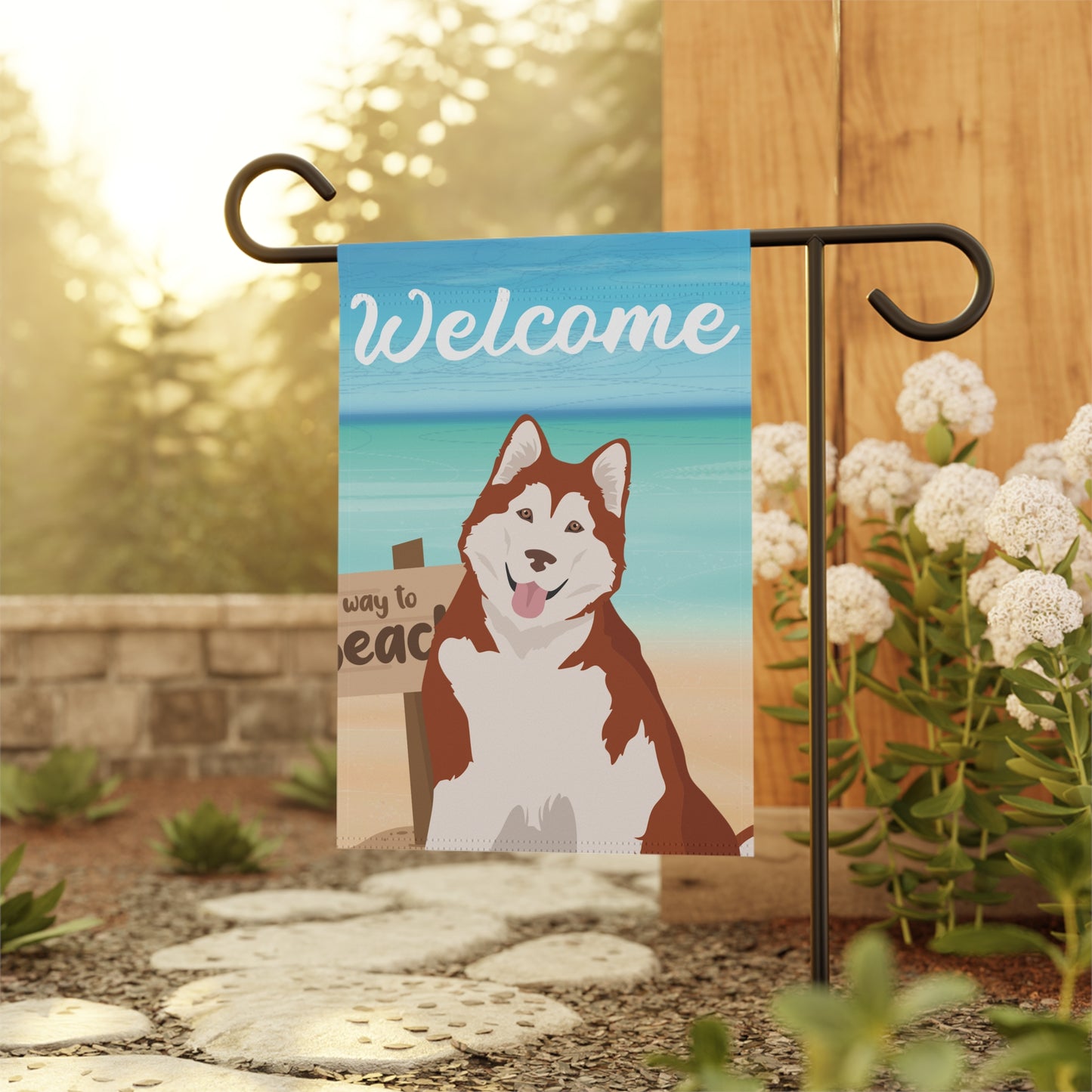 Alaskan Malamute Dog Garden Flag