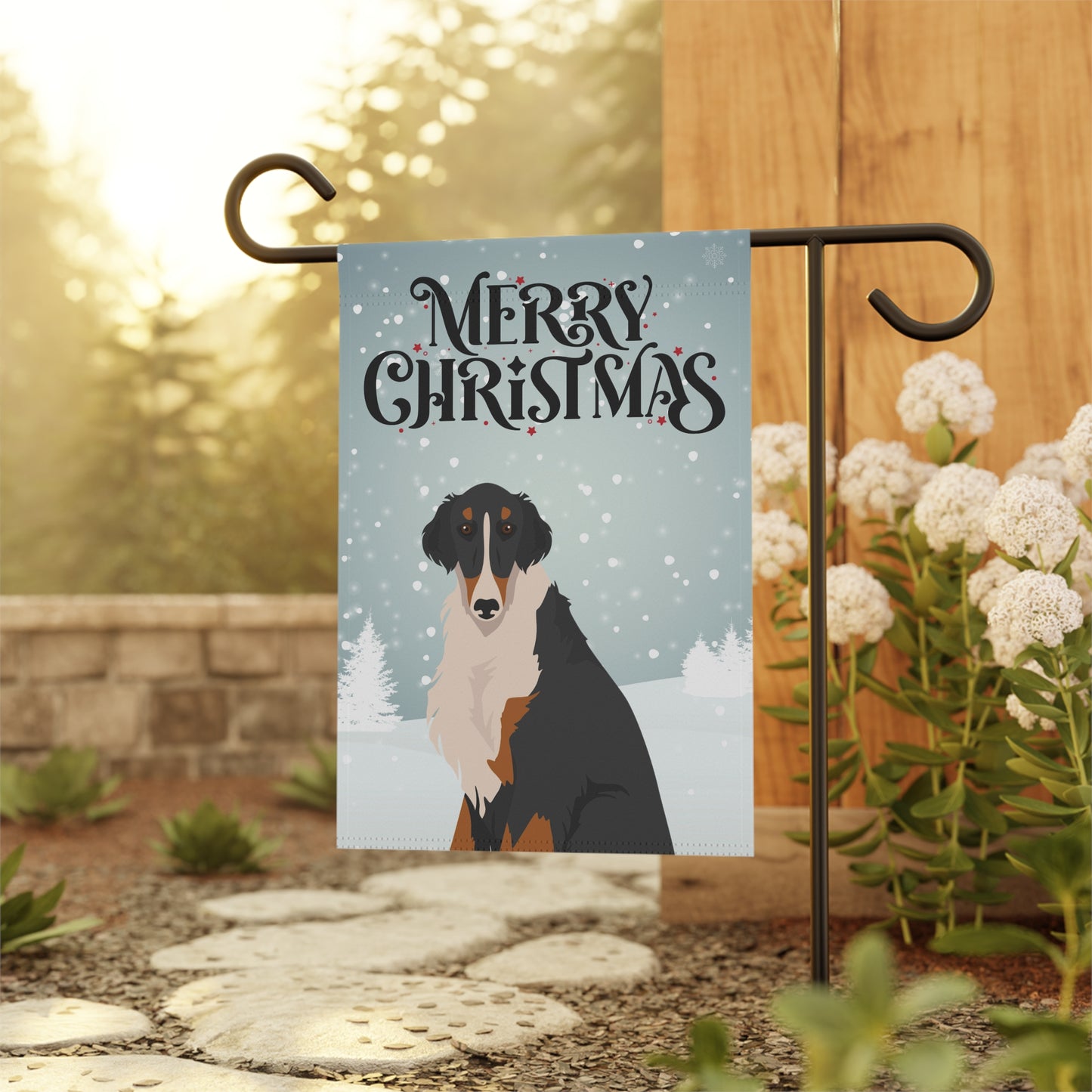 Borzoi Dog Garden Flag