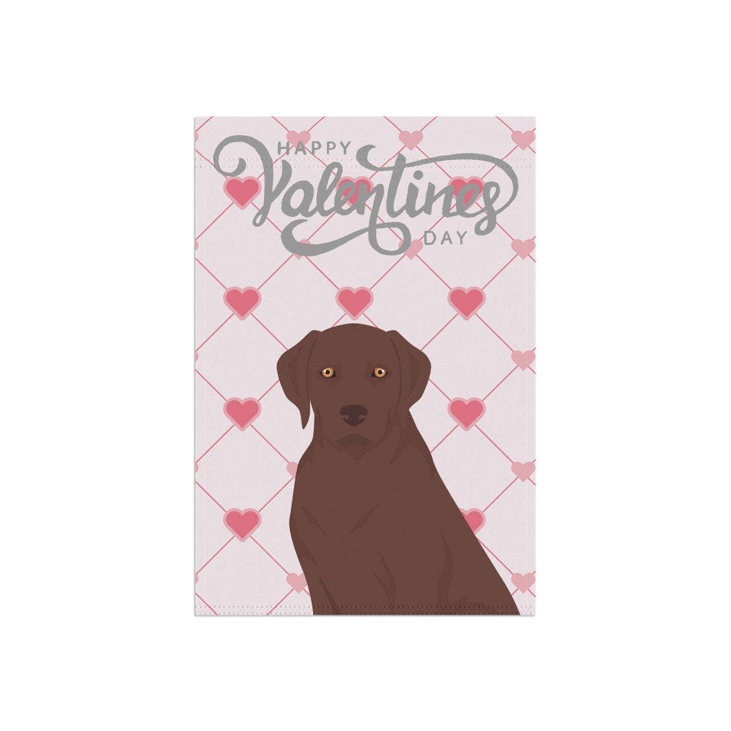 Labrador Retriever Dog Valentines Day Garden Flag