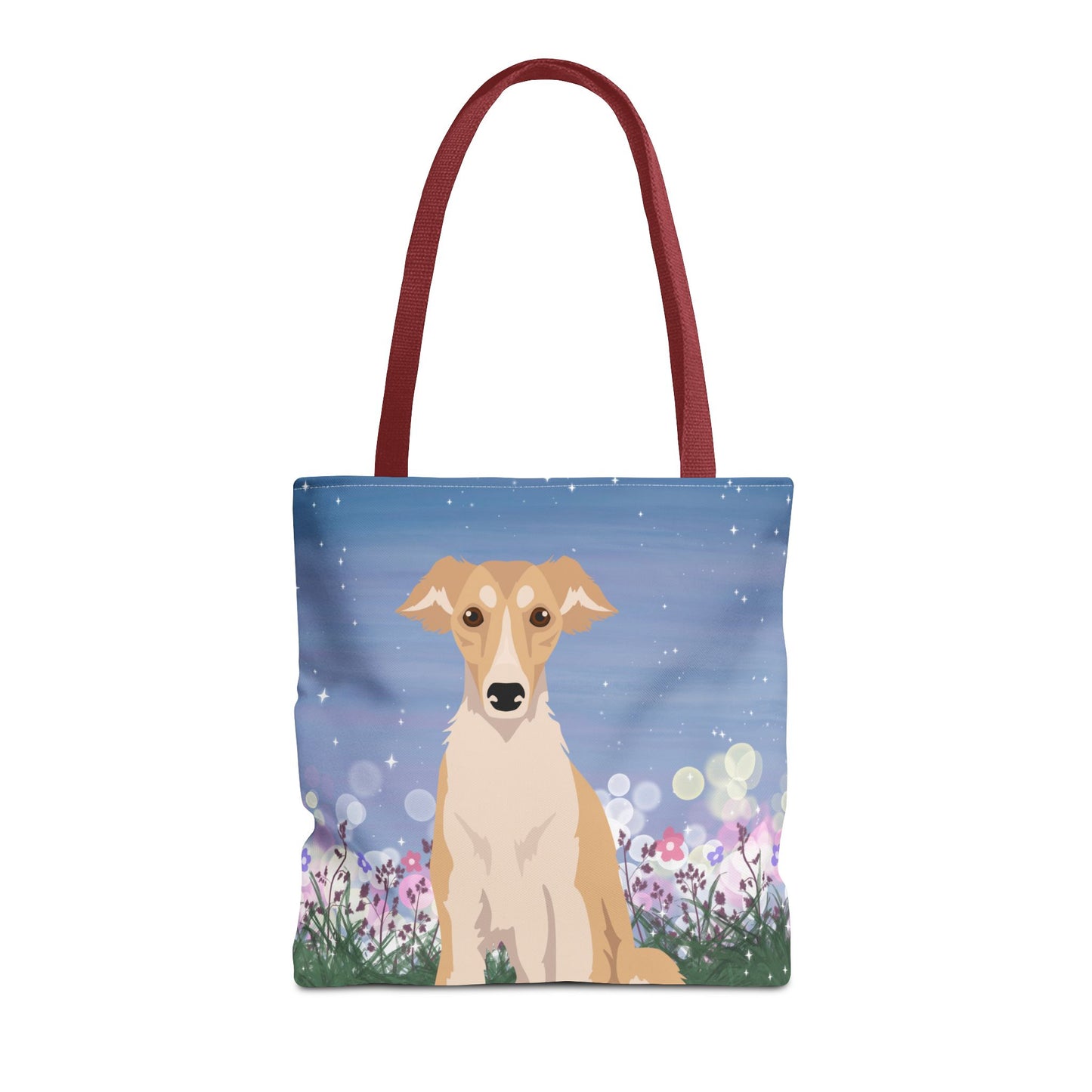 Silken Windhound Dog Tote Bag 16x16