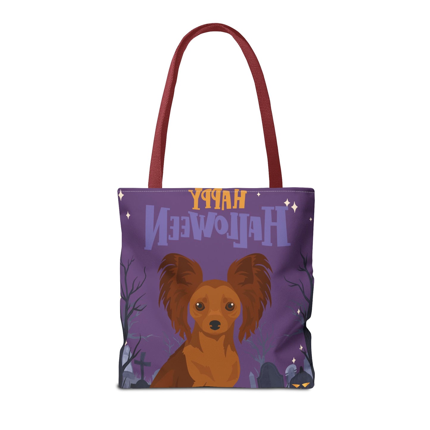 Russian Toy Terrier Dog Happy Halloween Tote Bag 16x16
