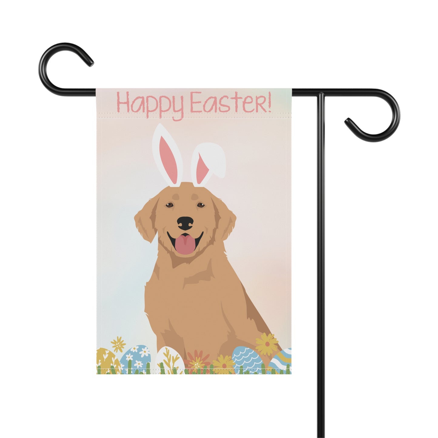 Hovawart Dog Happy Easter Garden Flag