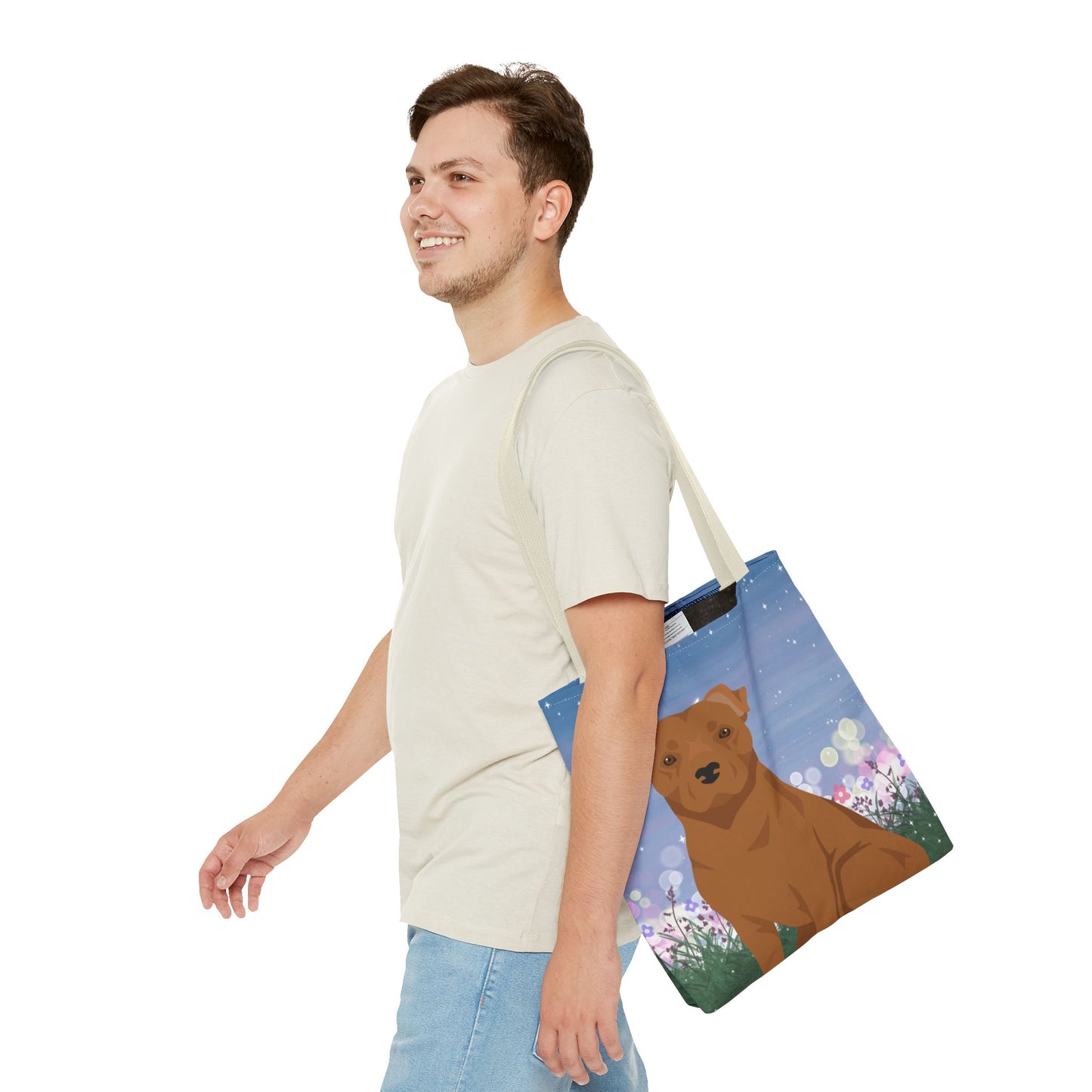 Staffordshire Bull Terrier Dog Tote Bag 16x16