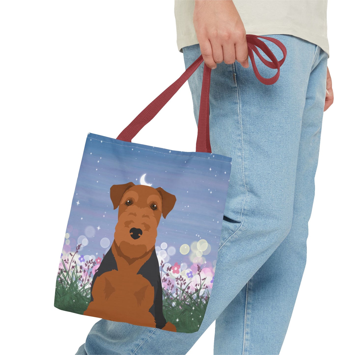 Welsh Terrier Dog Tote Bag 13x13