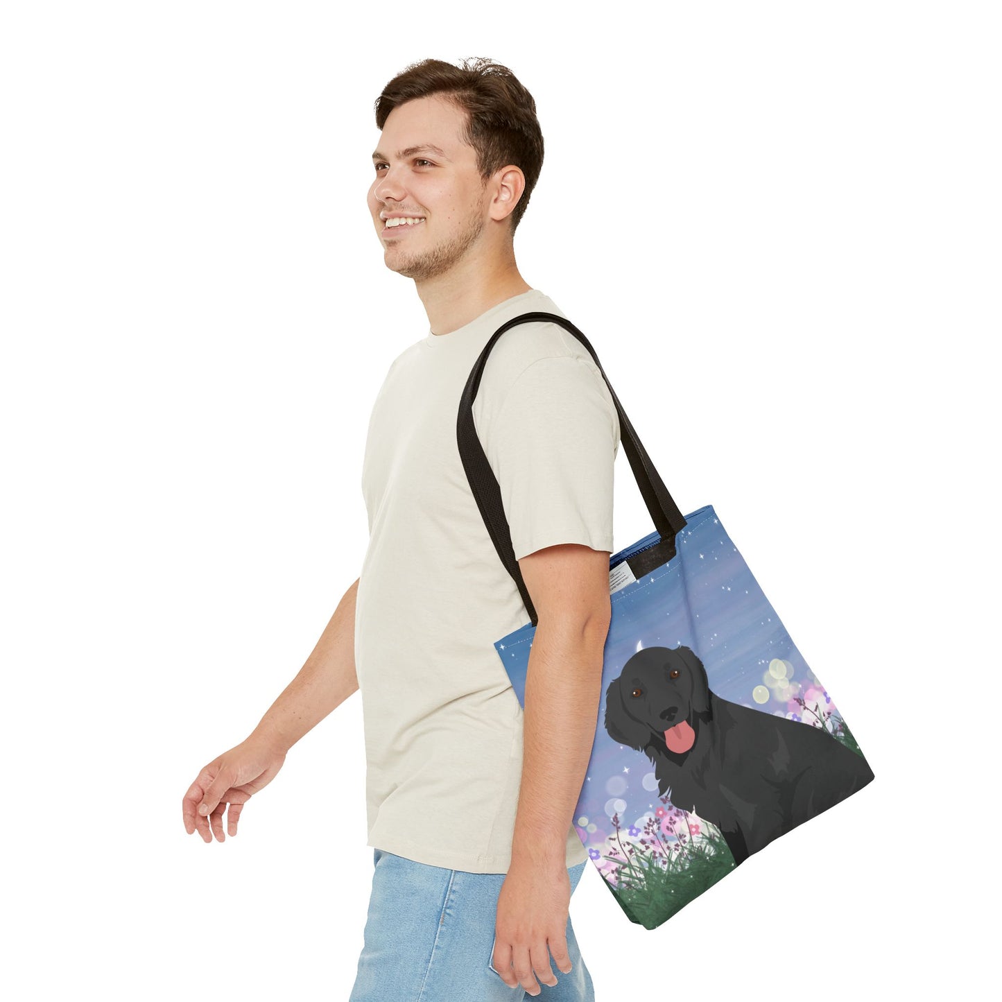 Flat-coated Retriever Dog Tote Bag 16x16