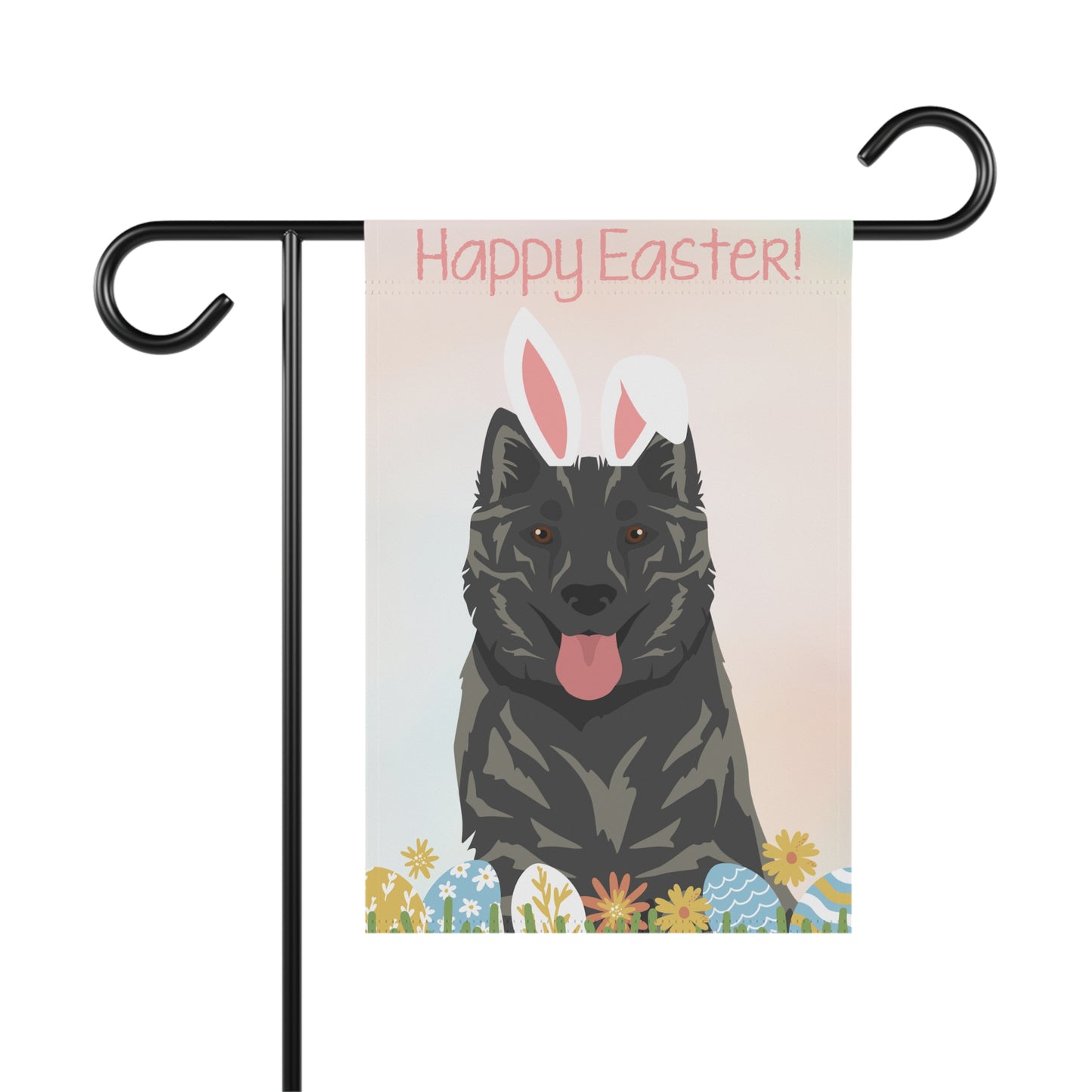 Kintamani Bali Dog Happy Easter Garden Flag
