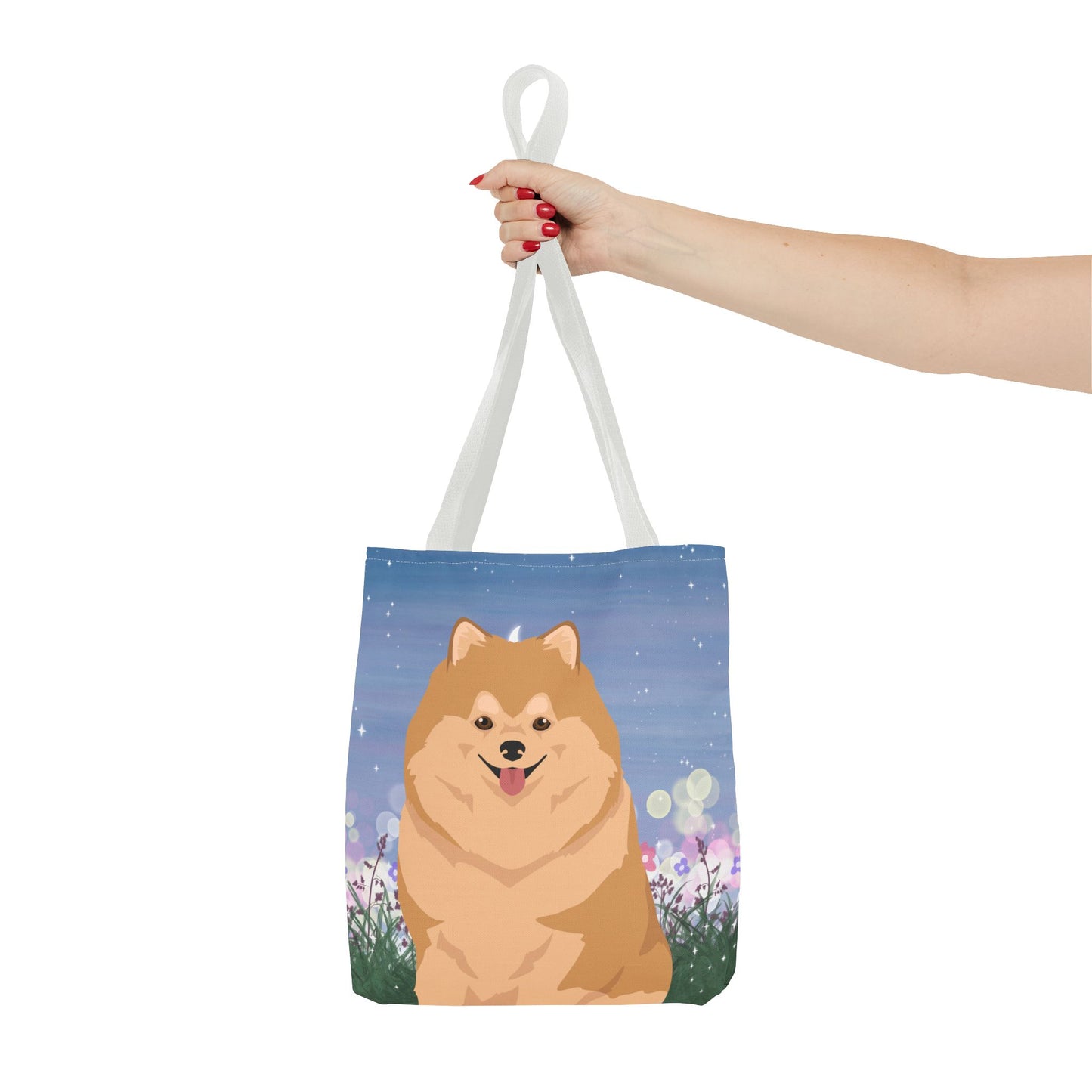 Pomeranian Dog Tote Bag 13x13