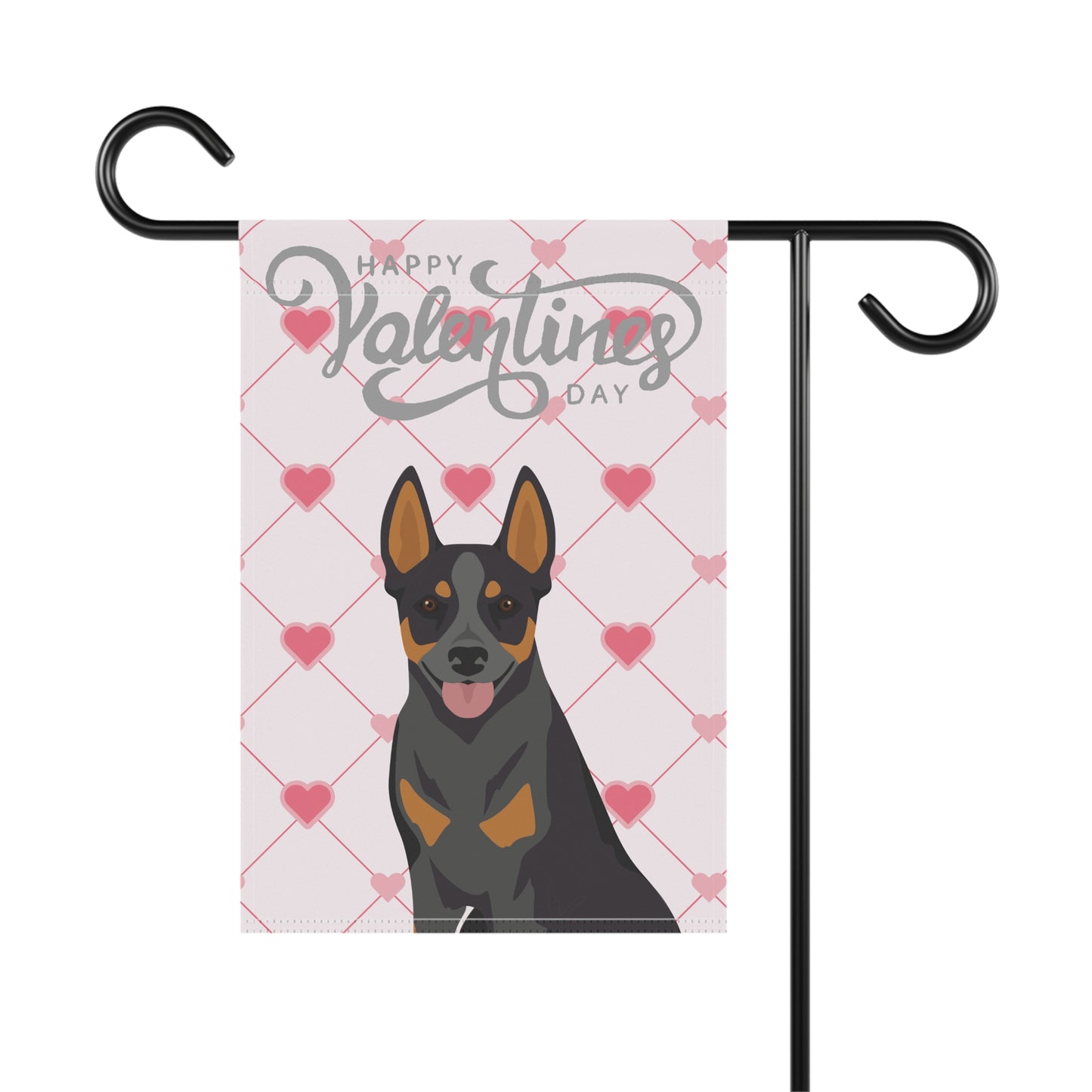 Australian Stumpy Tail Cattle Dog Valentines Day Garden Flag