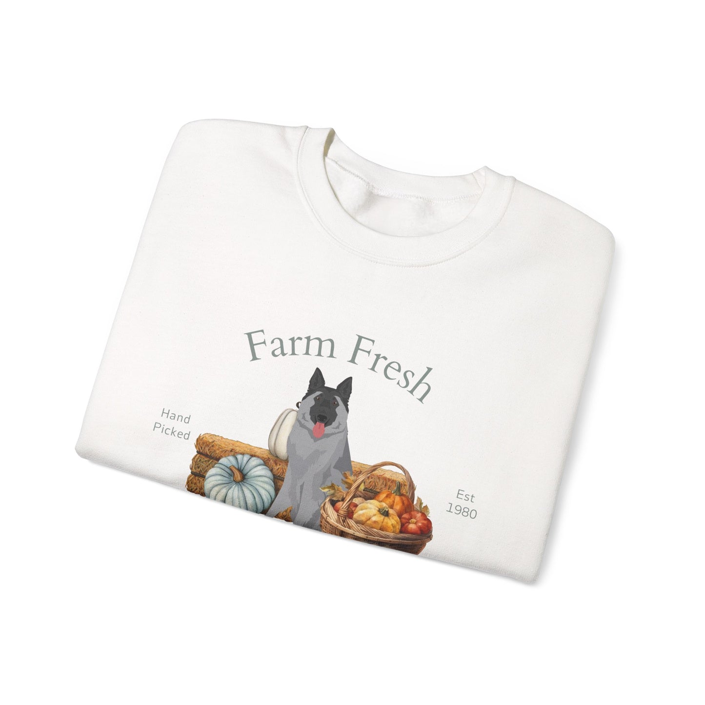 Belgian Tervuren Dog Fall Farm Fresh Unisex Heavy Blend Crewneck Sweatshirt