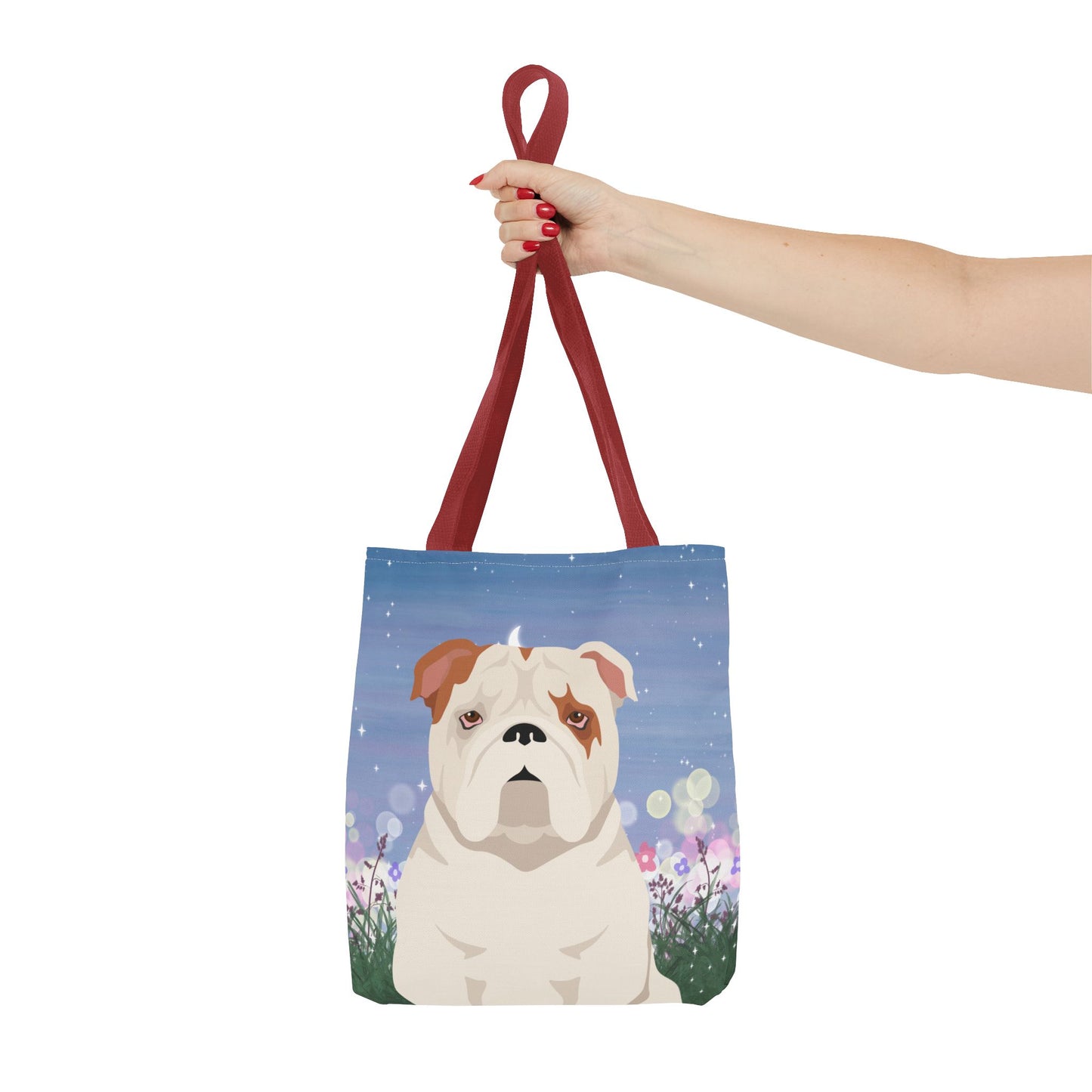 Bulldog Dog Tote Bag 13x13