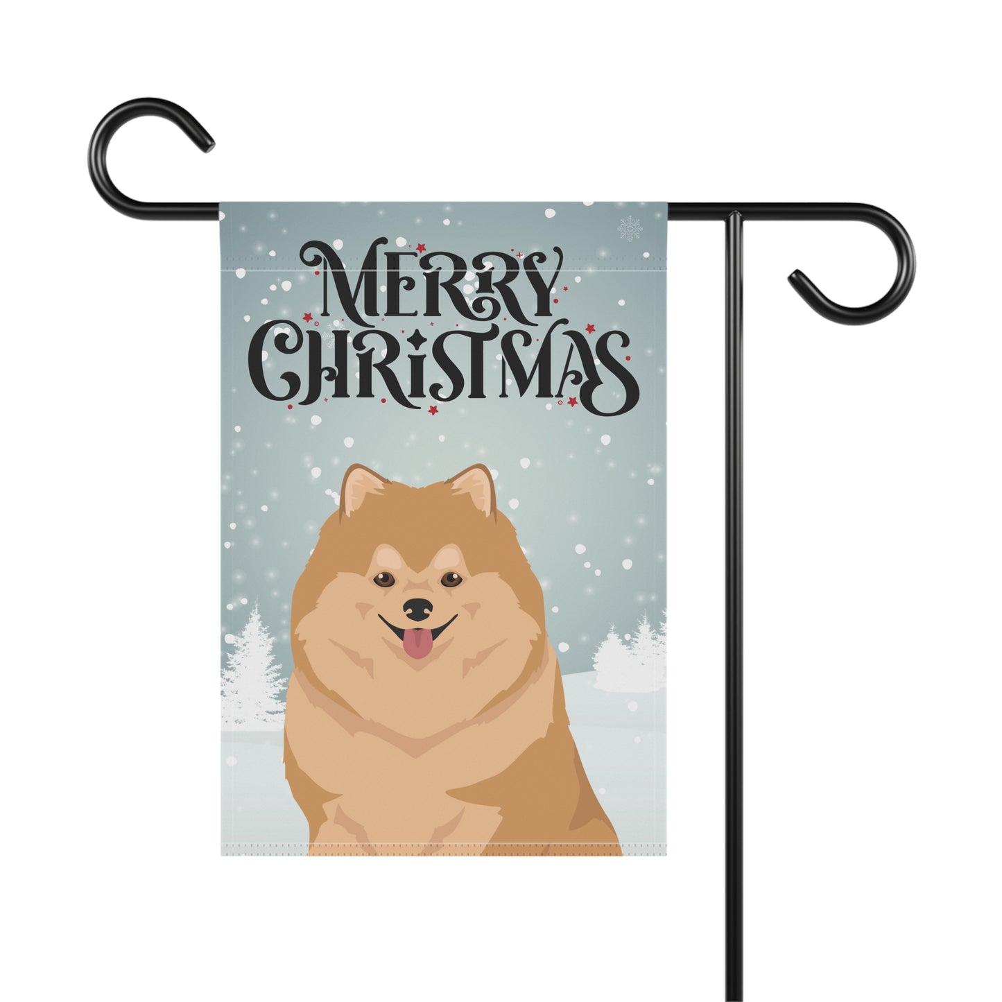 Pomeranian Dog Garden Flag