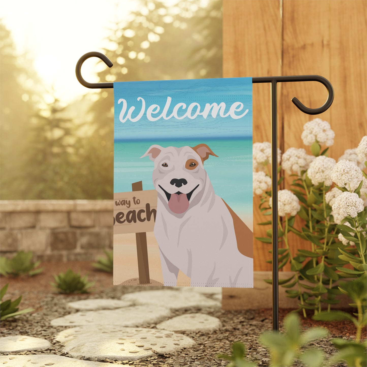 Pit Bull Dog Garden Flag