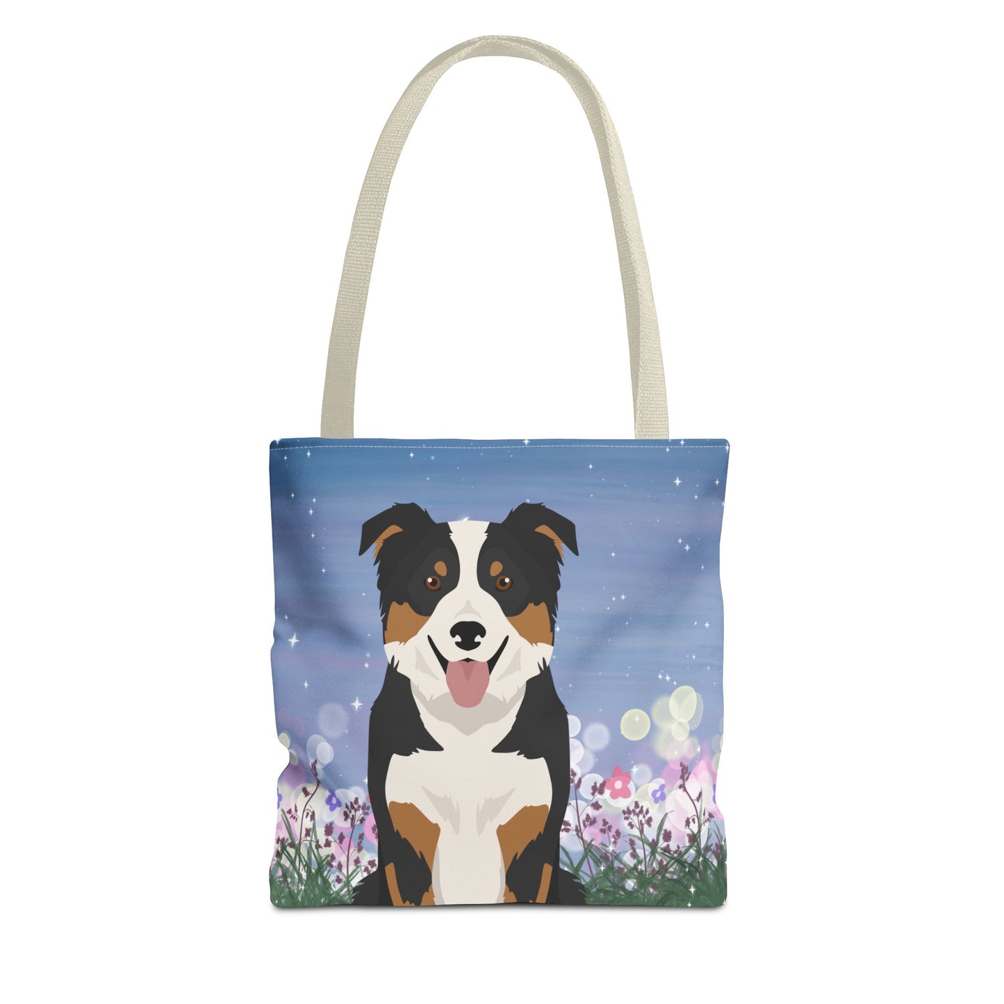 Border Collie Dog Tote Bag 13x13