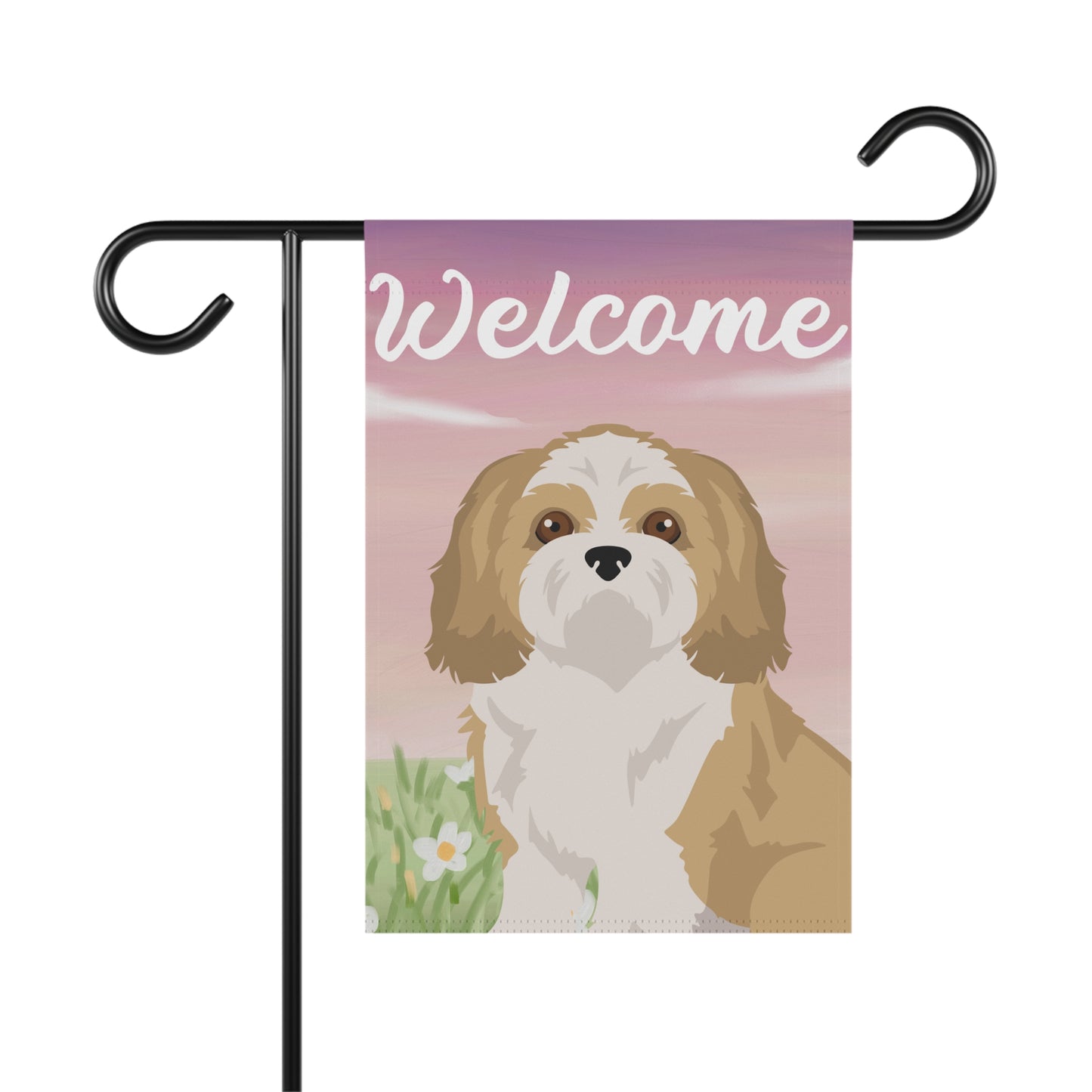 Shih Tzu Dog Welcome Garden Flag