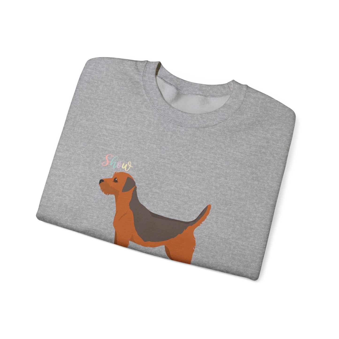 Border Terrier Dog Unisex Heavy Blend Crewneck Sweatshirt